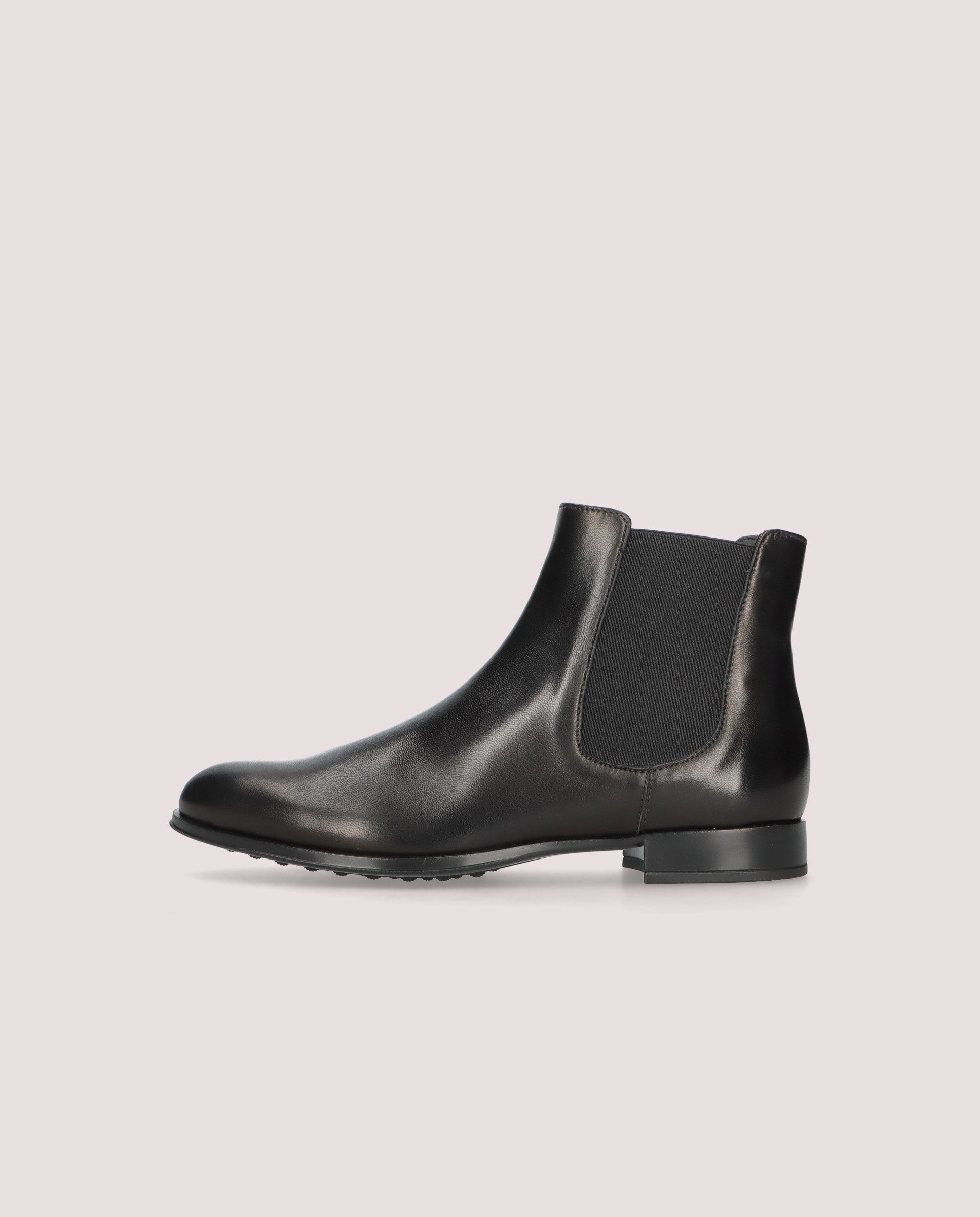 Bottines en cuir noir Pat