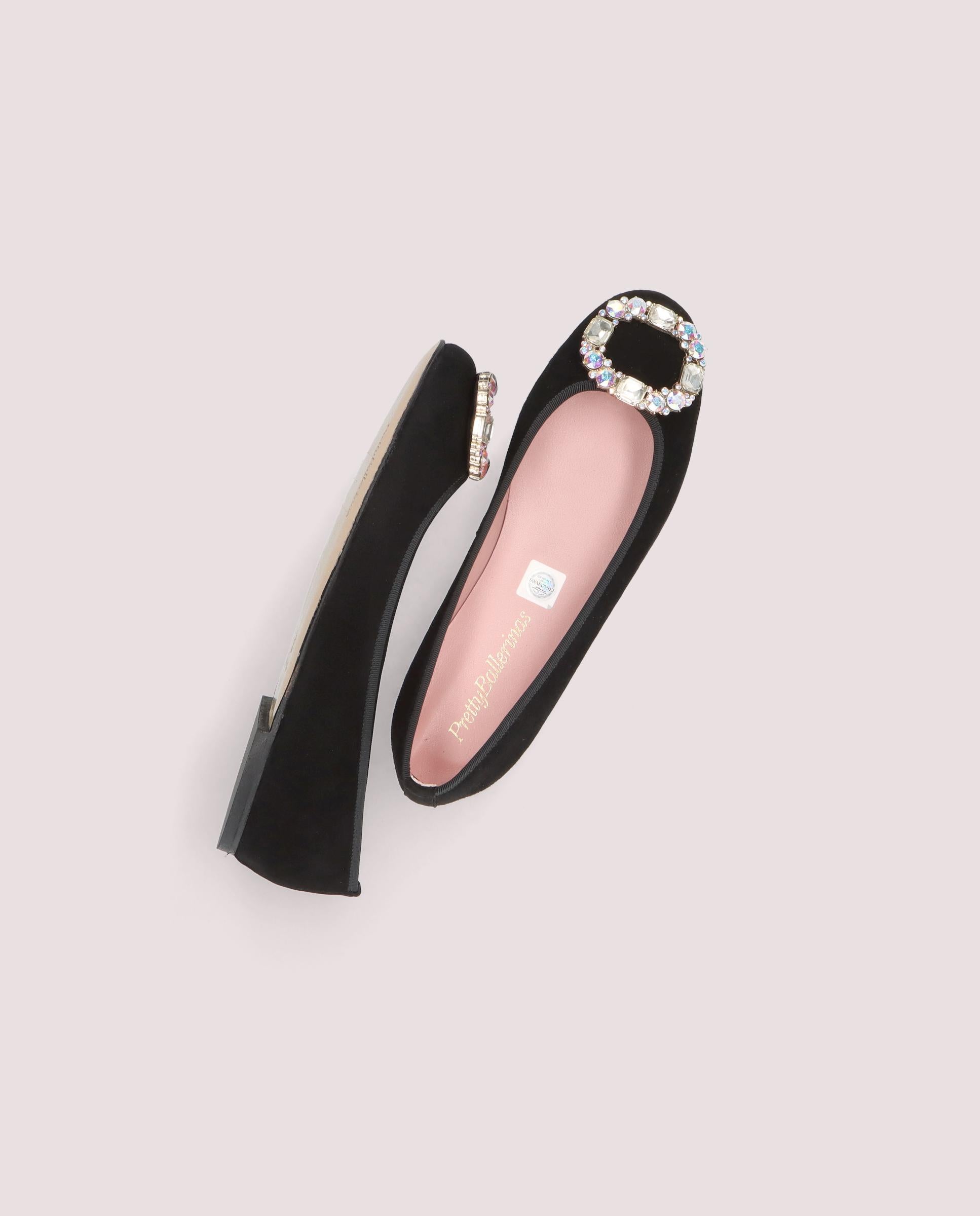 Marilyn Ballet Flats BLACK SUEDE
