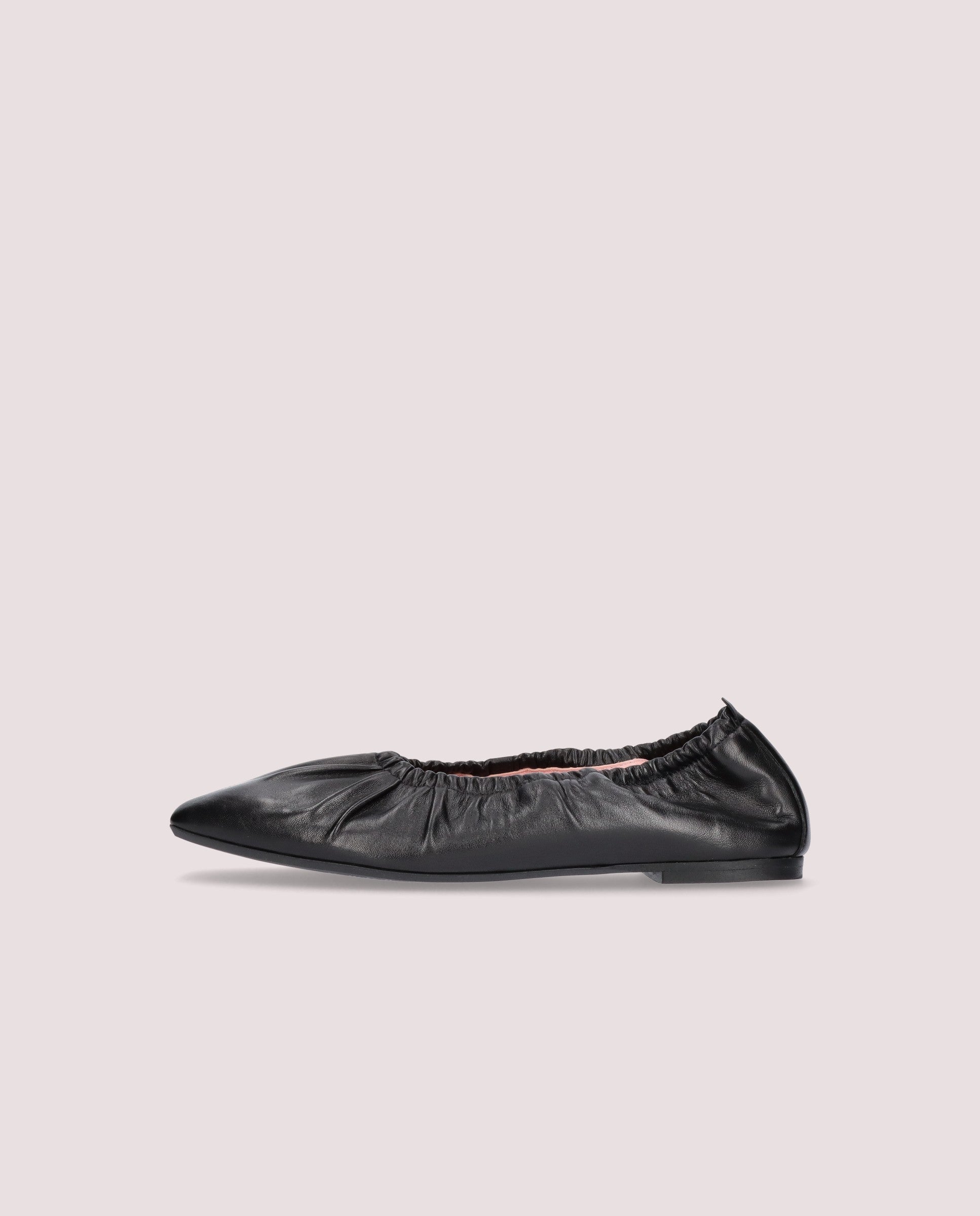 Ballerines en cuir noir Camille