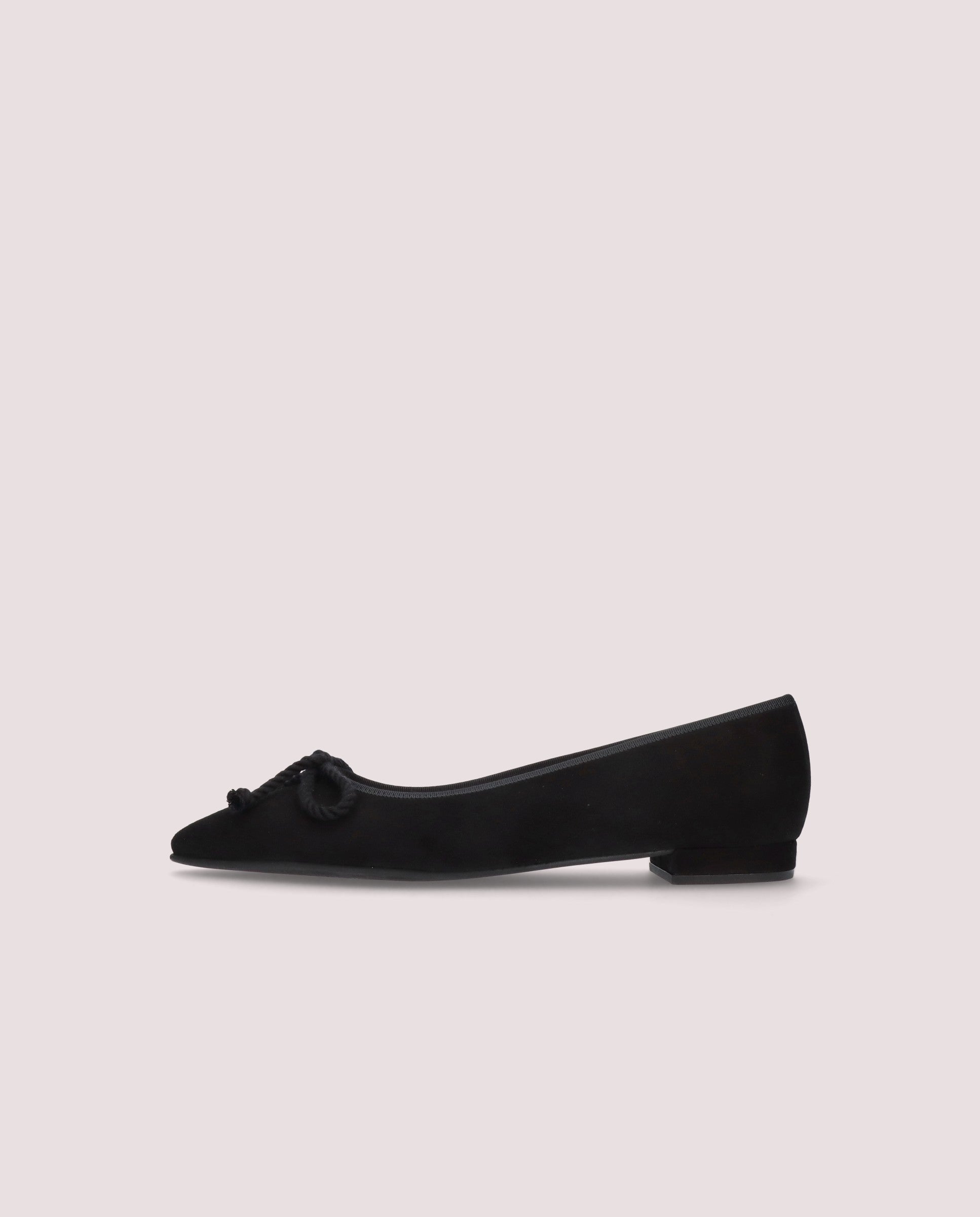 Ballerines en daim noir Elise
