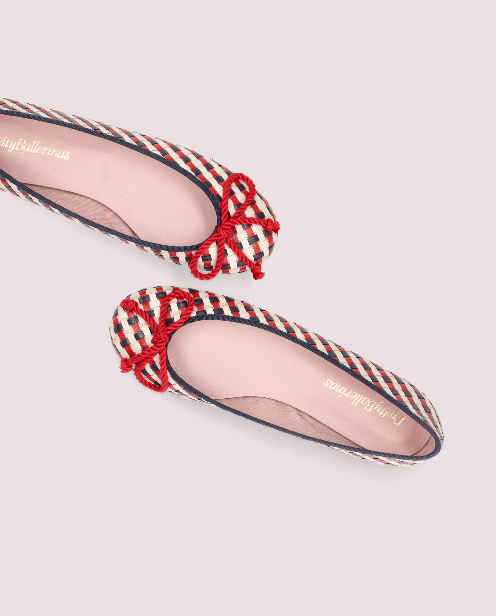 Rosario BLUE LEATHER Ballet Flats