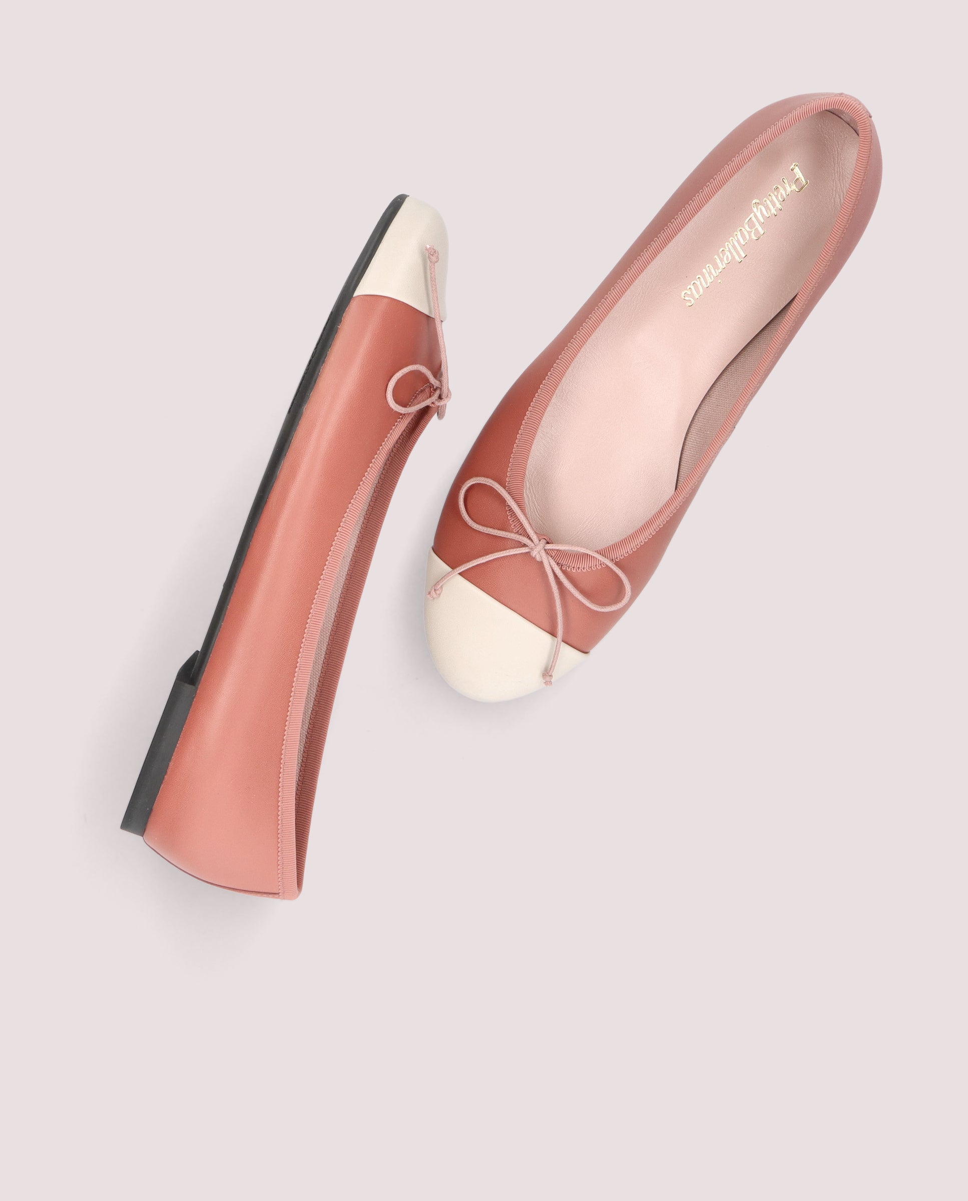 Nicole PINK LEATHER Ballet Flats