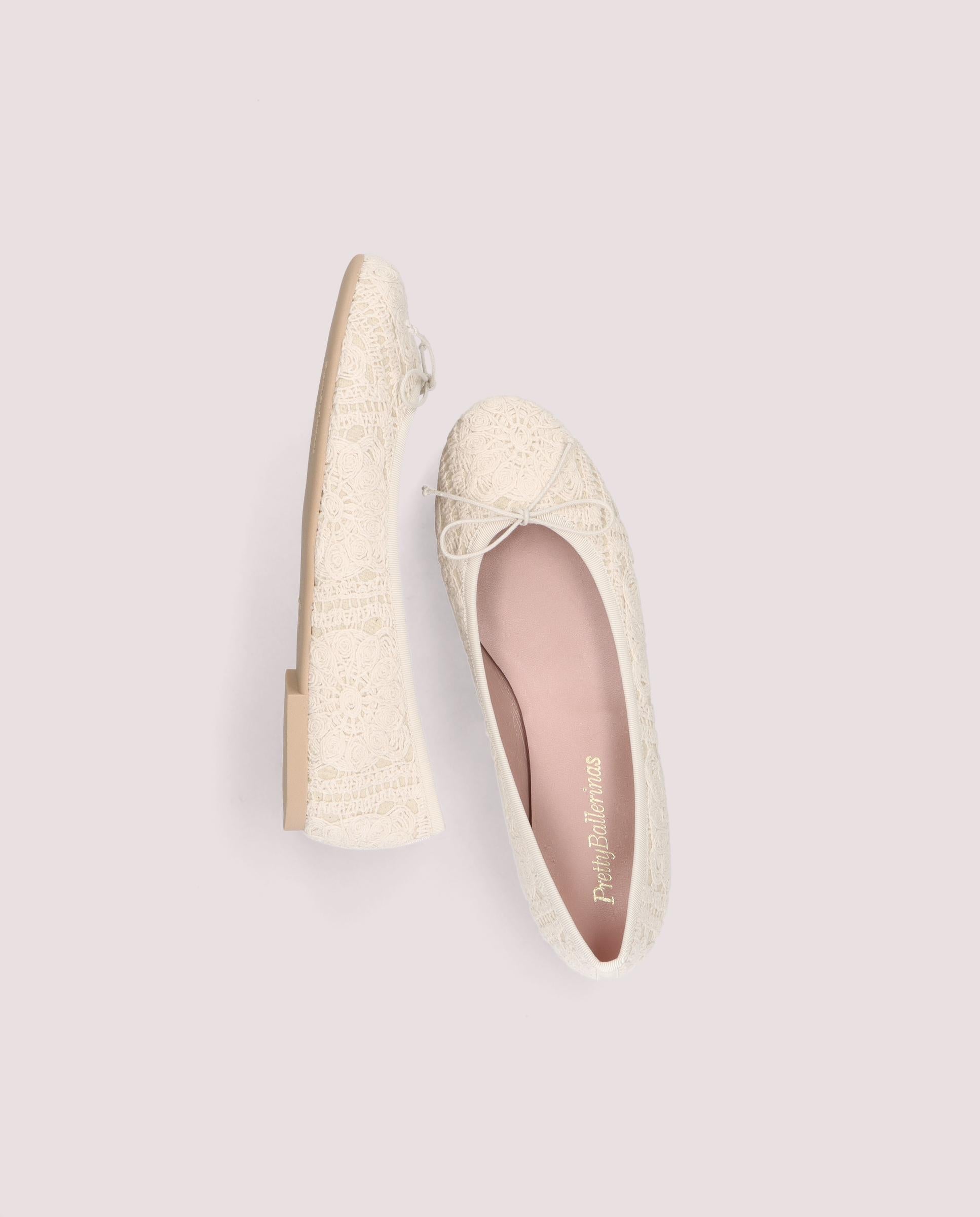 Pretty Ballerinas 36 超美品 Nicole ballerina in beige cotton