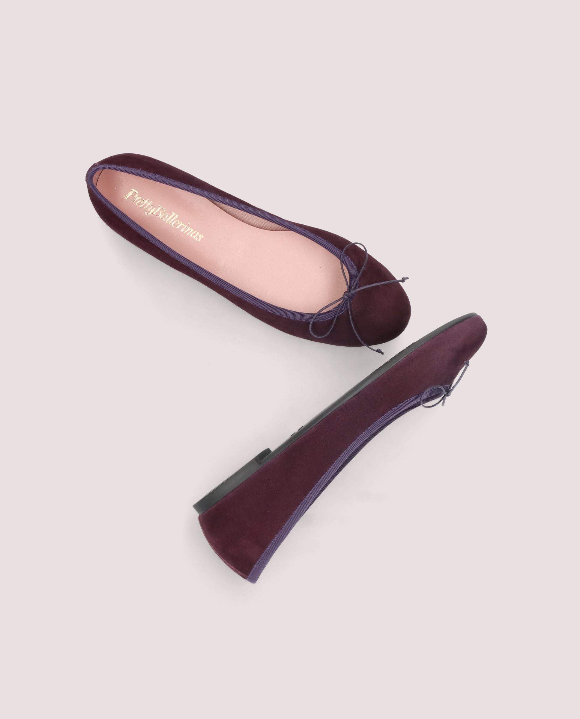 Nicole ballerina in purple suede