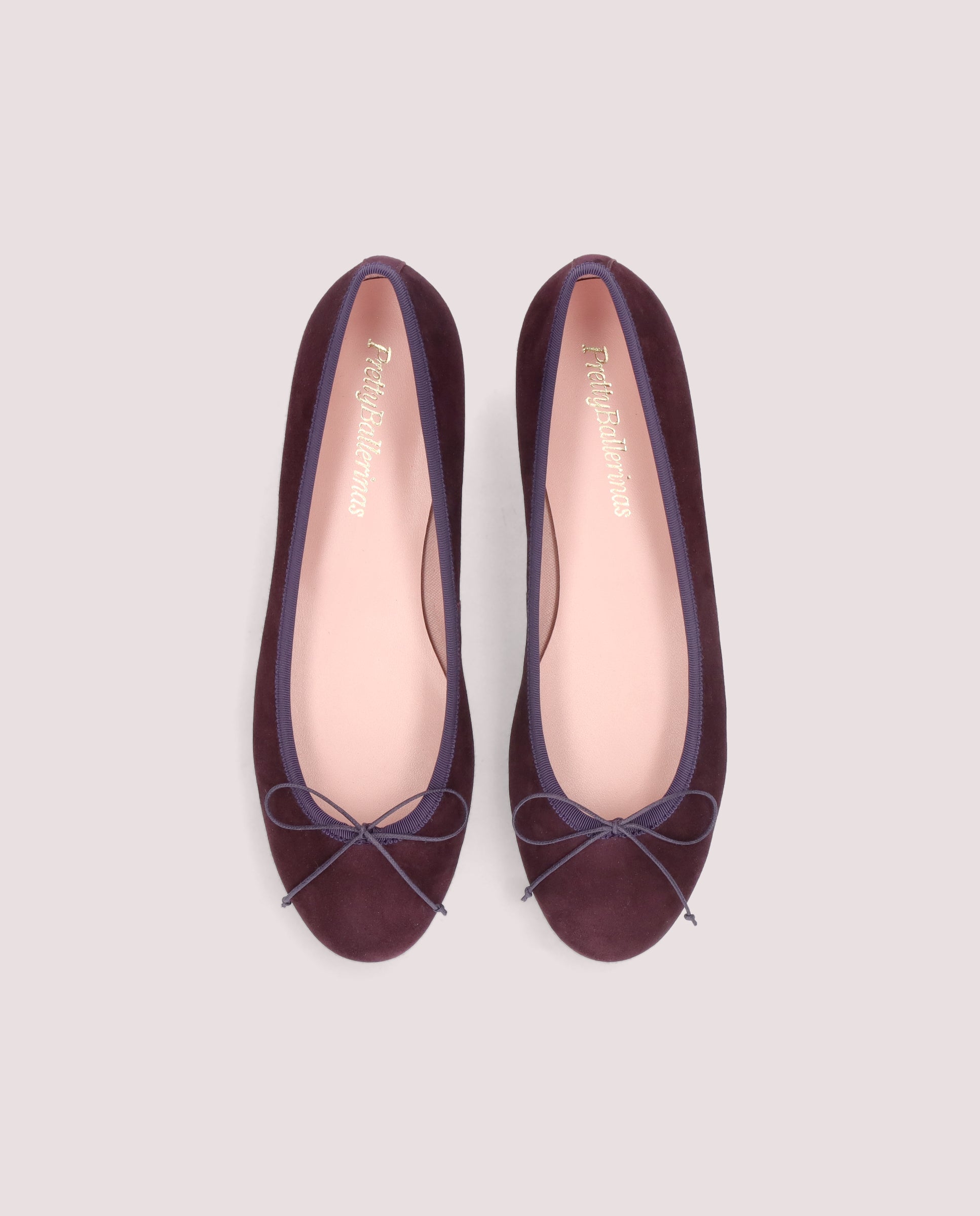 Alternative view of Nicole ballerina in purple suede by PrettyBallerinas