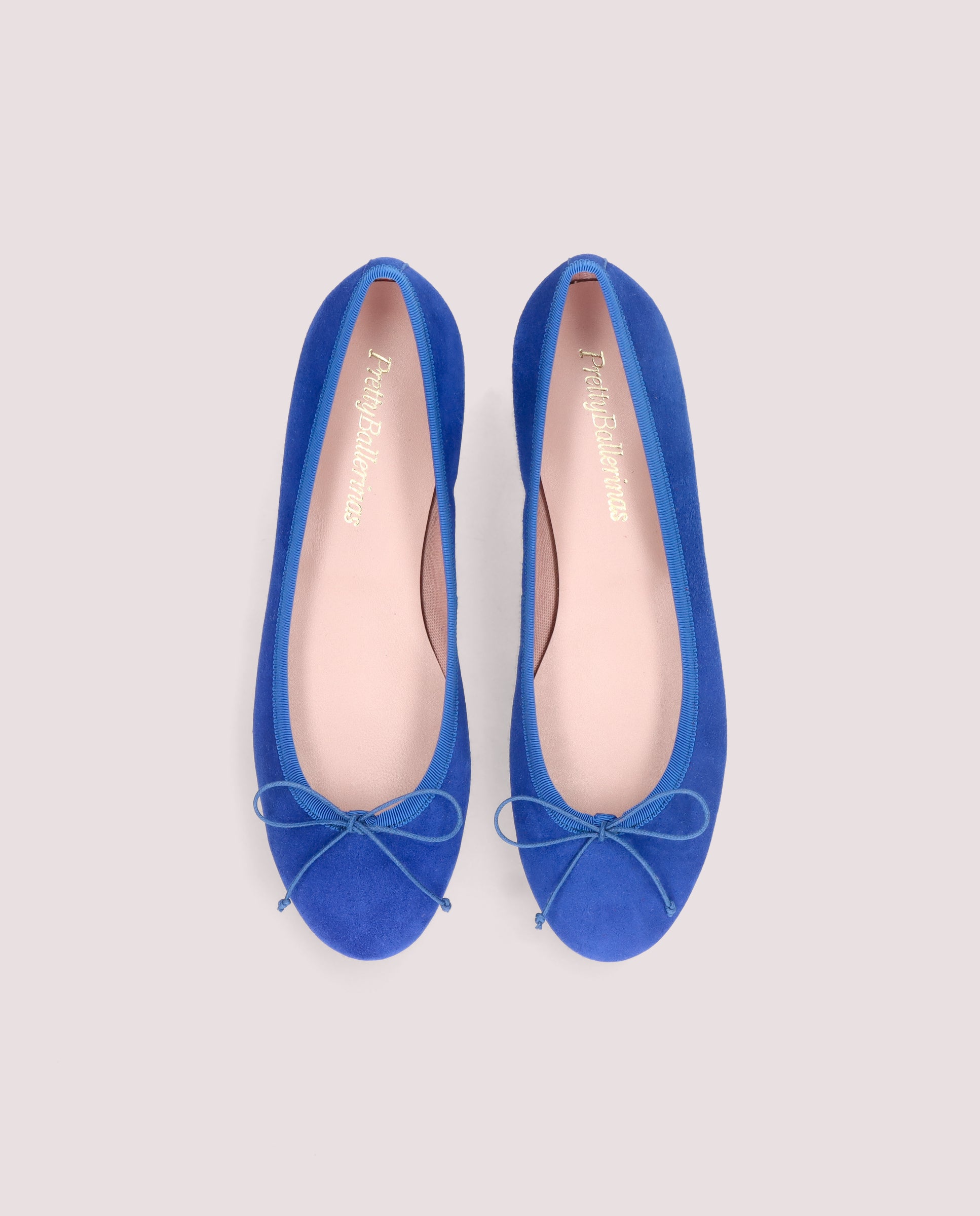Nicole ballerina in soft blue suede