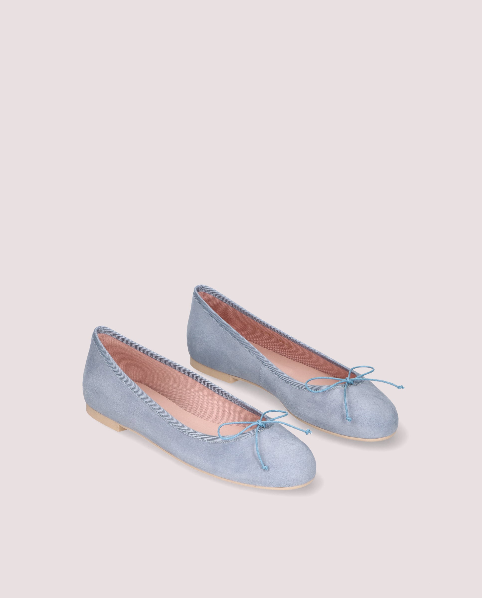 Nicole ballerina in soft blue suede