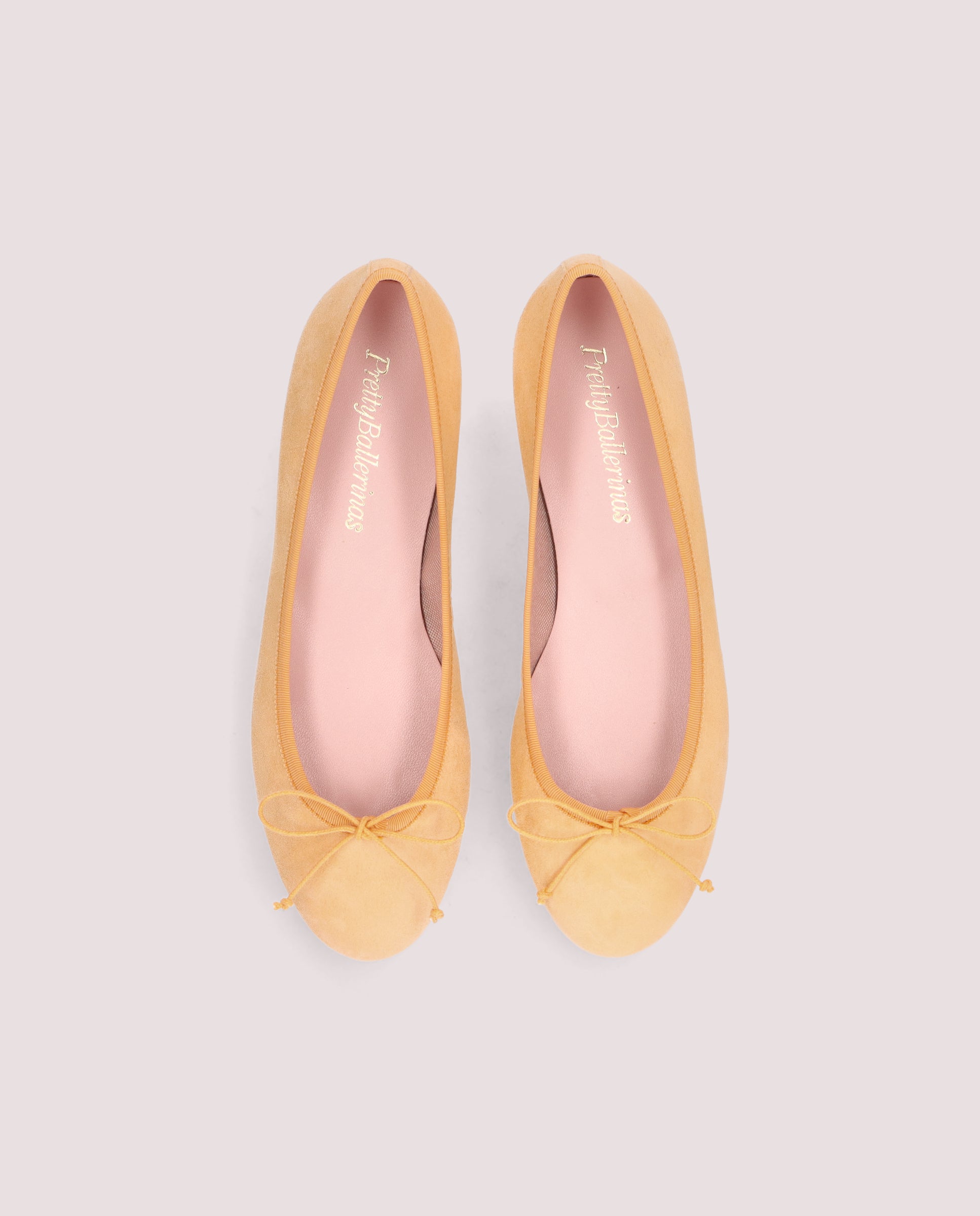 Alternative view of Nicole ballerina in soft peach suede by PrettyBallerinas