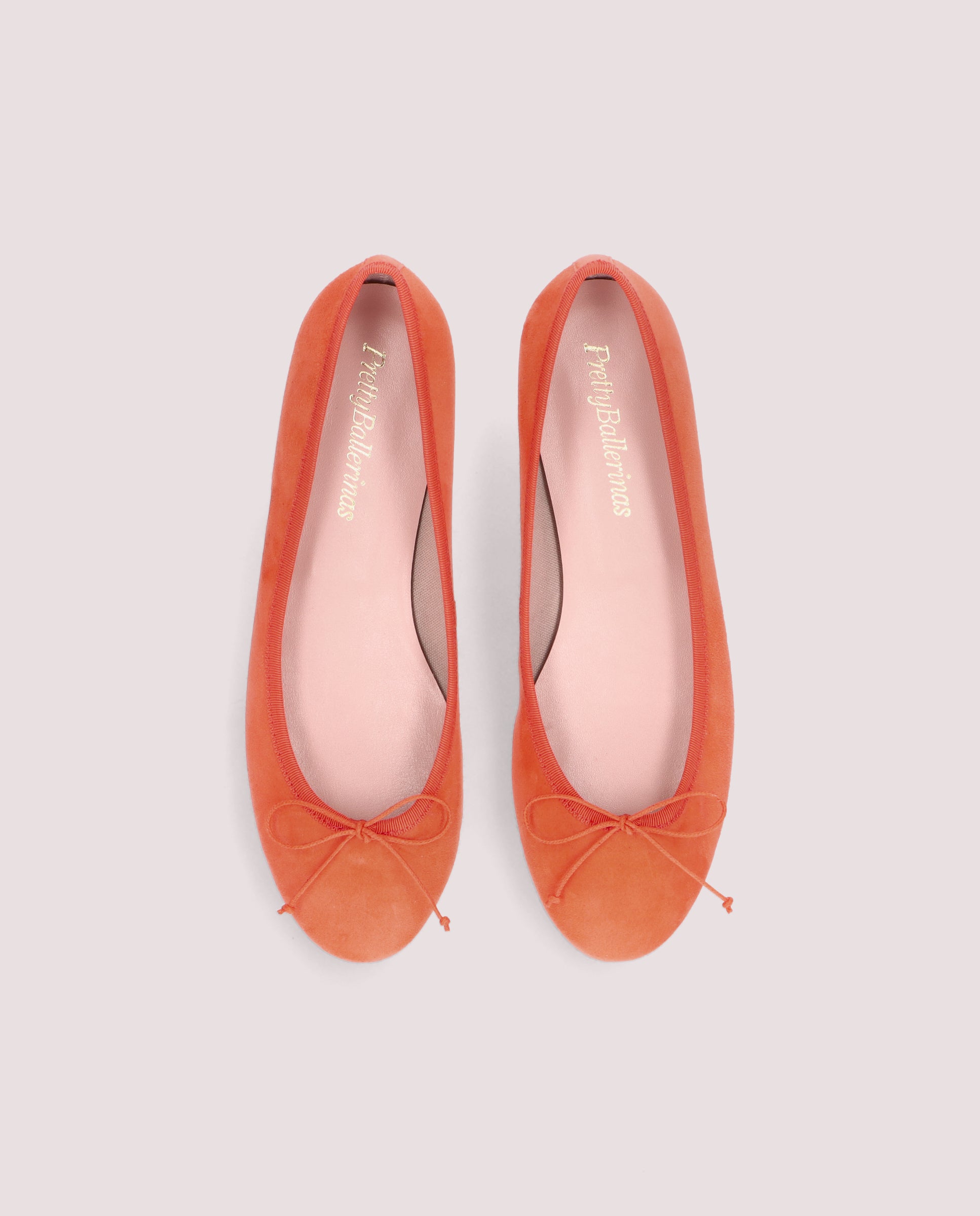 Nicole ORANGE SUEDE Ballet Flats