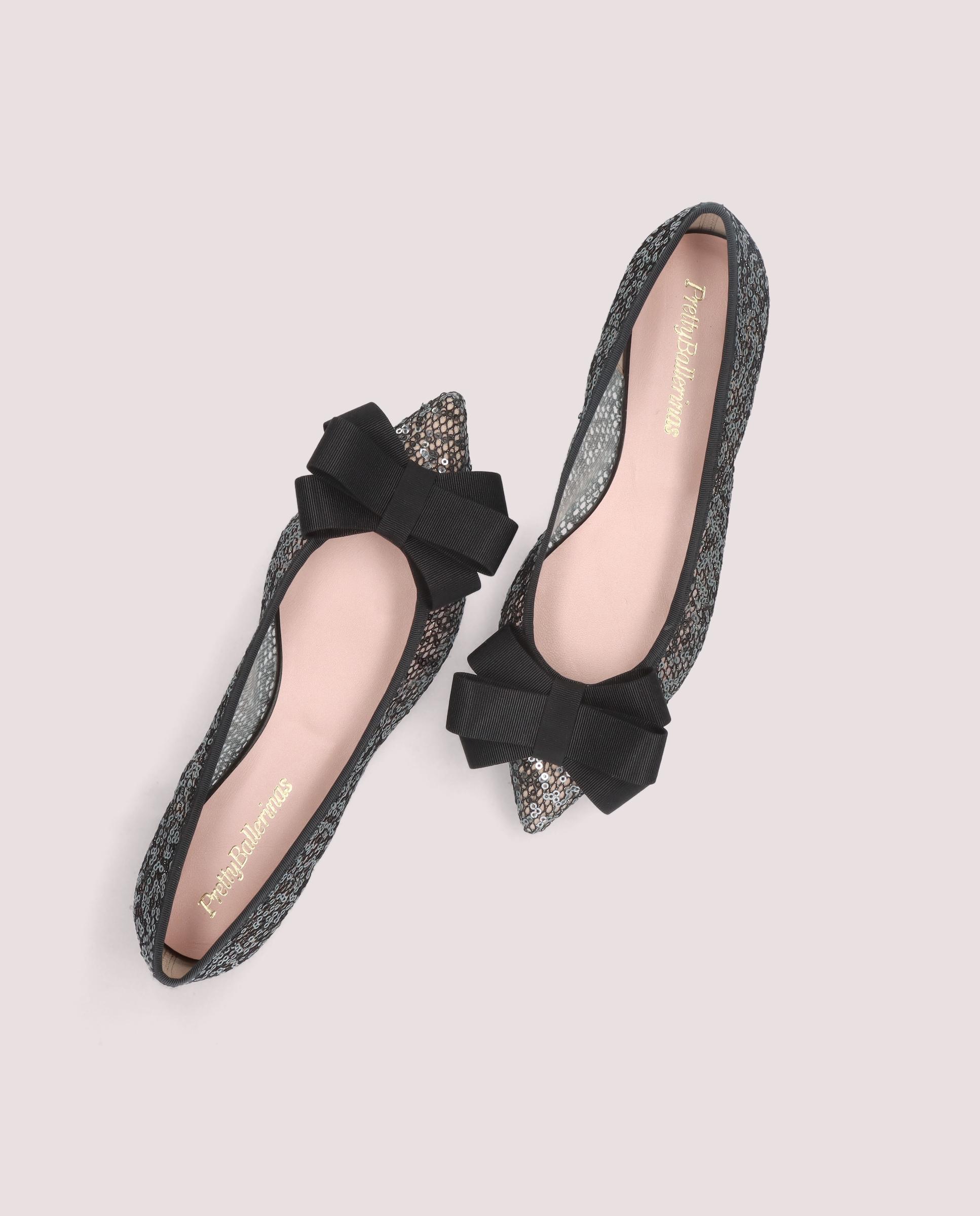 【極美品】Pretty Ballerinas 　ELLA gemini　38 Ella ballerina in sequin covered mesh
