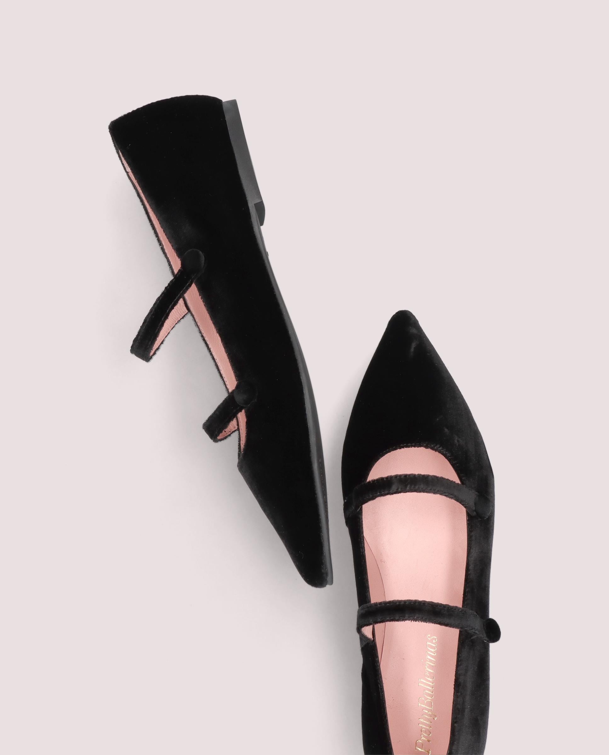 Ella Ballet Flats BLACK FABRIC