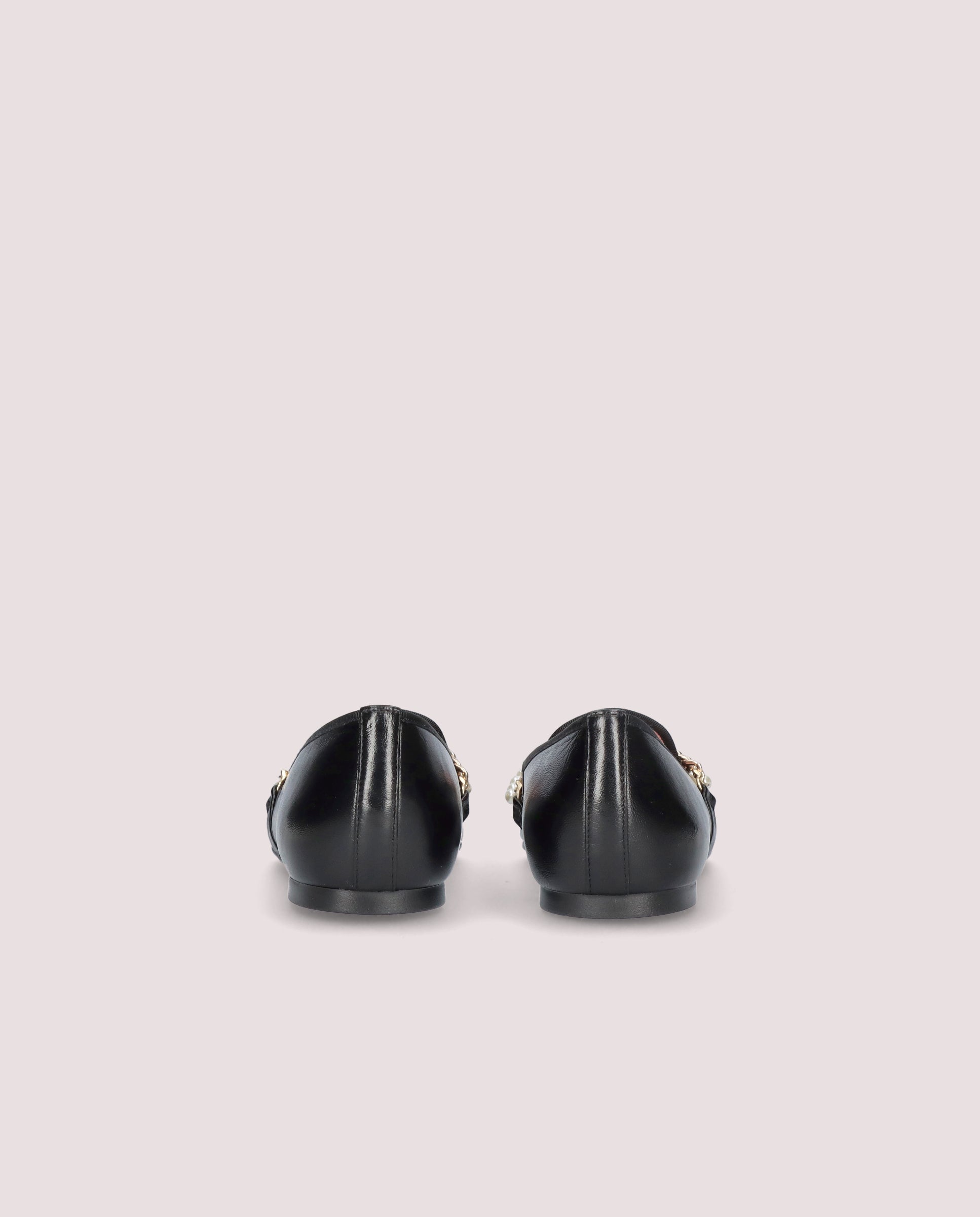 Mocassins Ella em pele preto