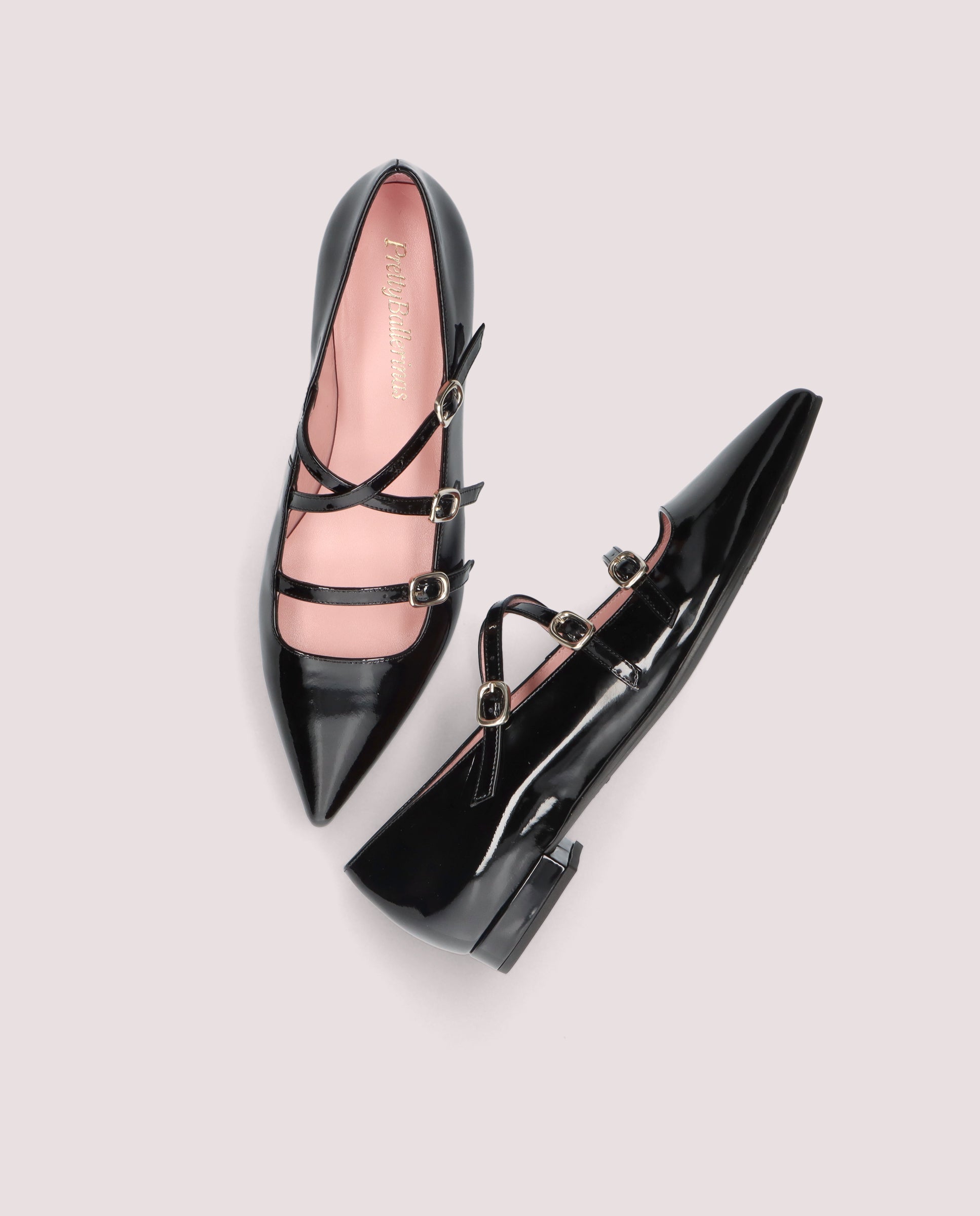 Bailarinas Clementine Negros Charol | Pretty Ballerinas