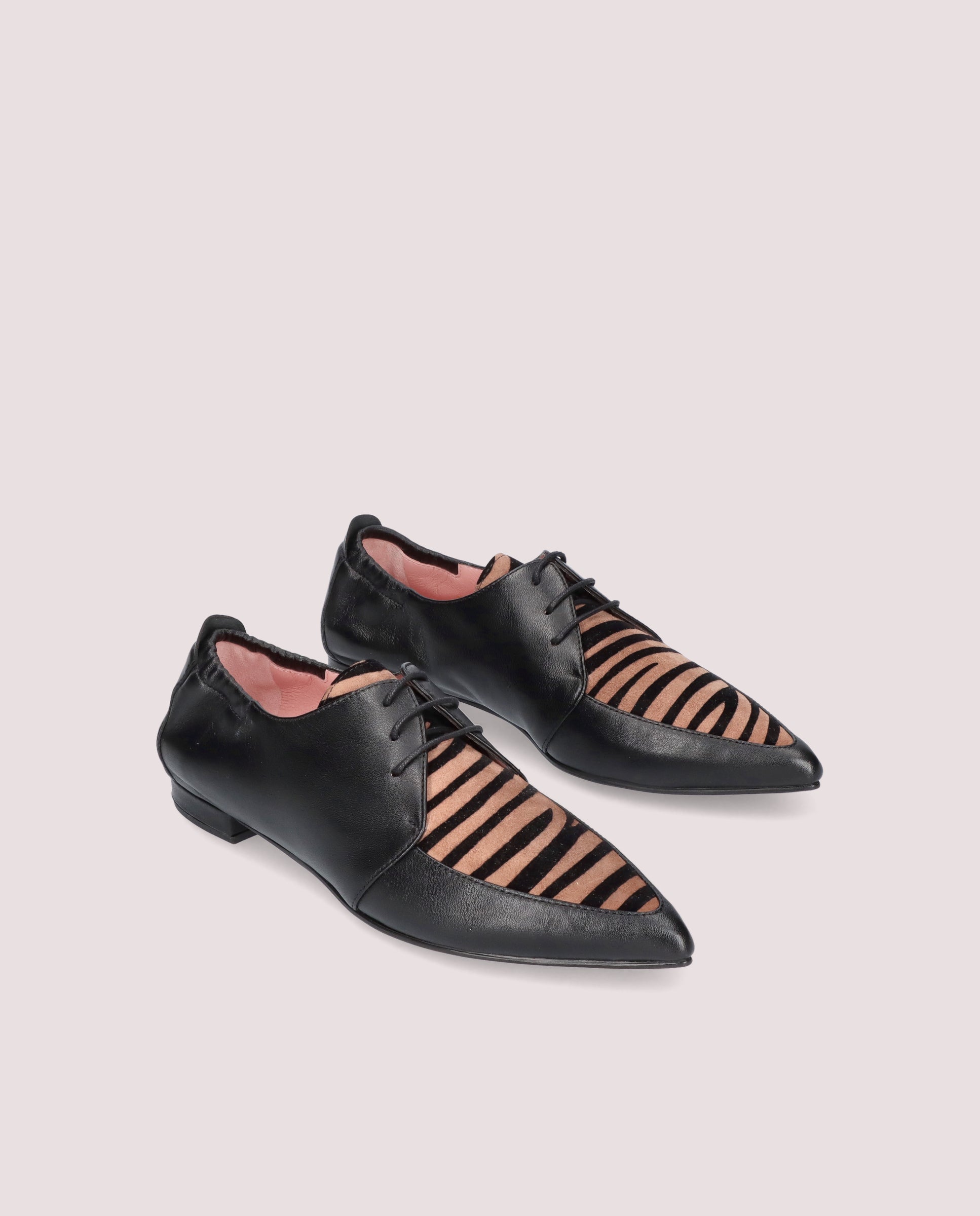 Zapatos Acordonados Clementine Negros Piel