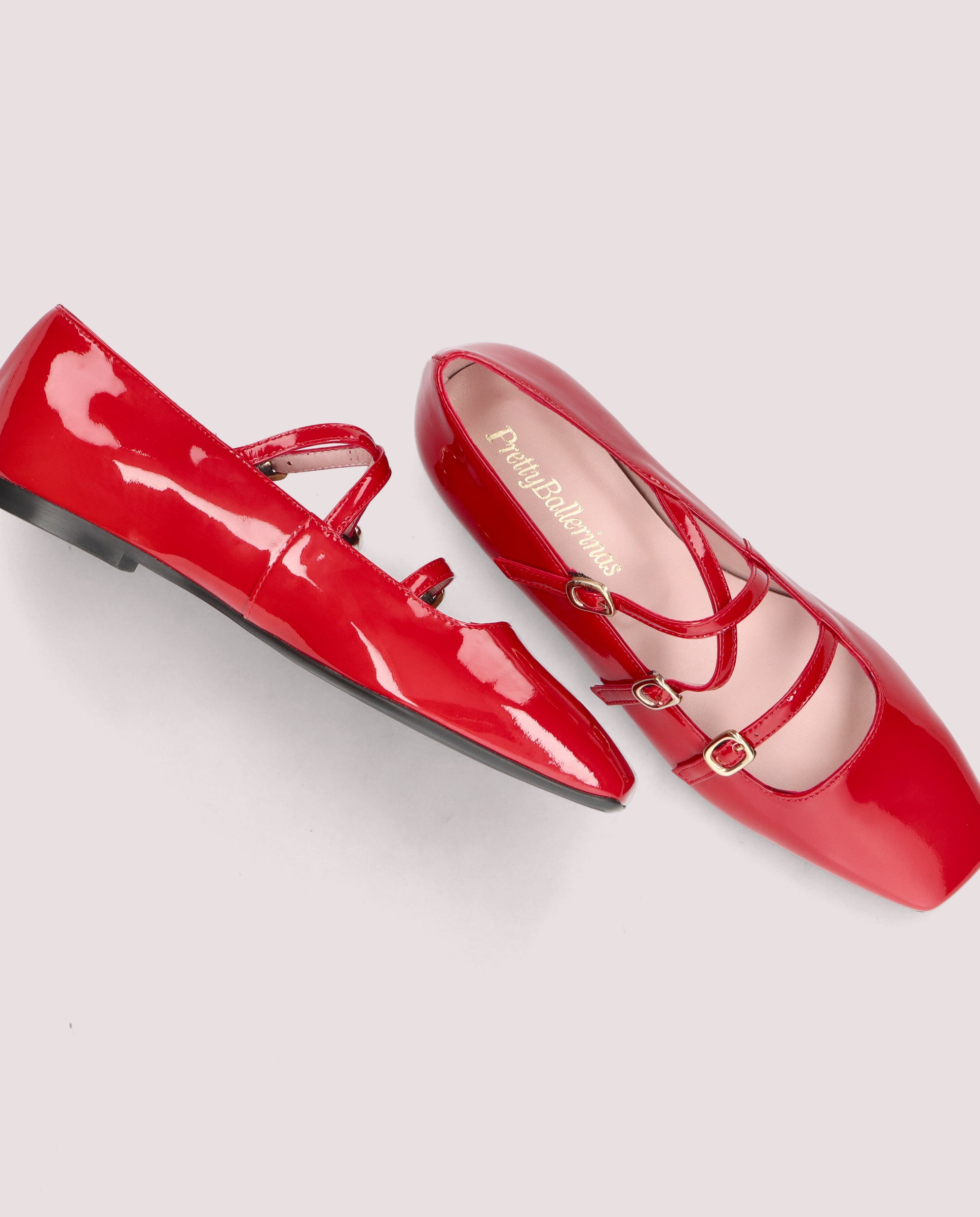 Camille Ballerinas RED PATENT LEATHER