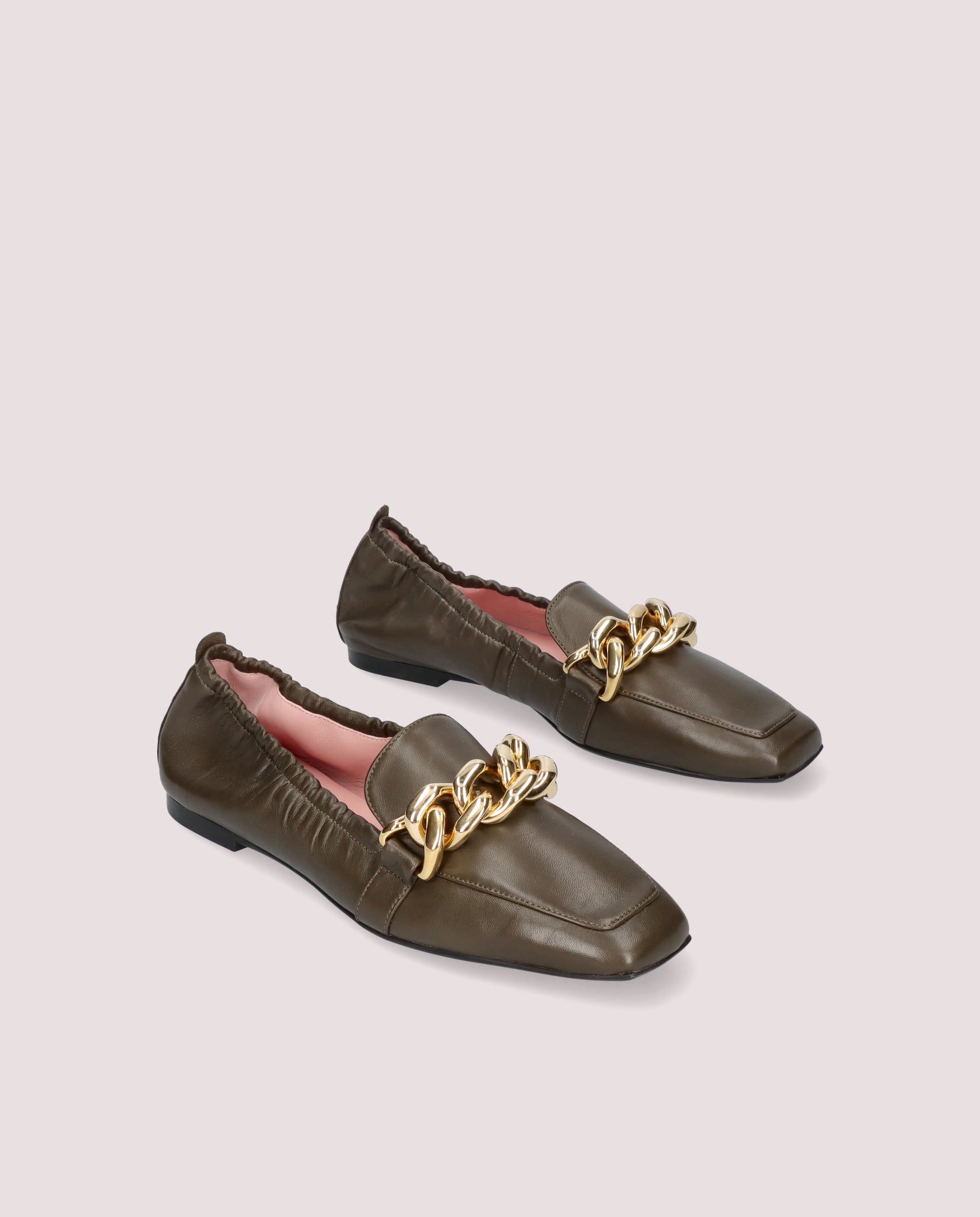 Loafers Camille Verdes Piel