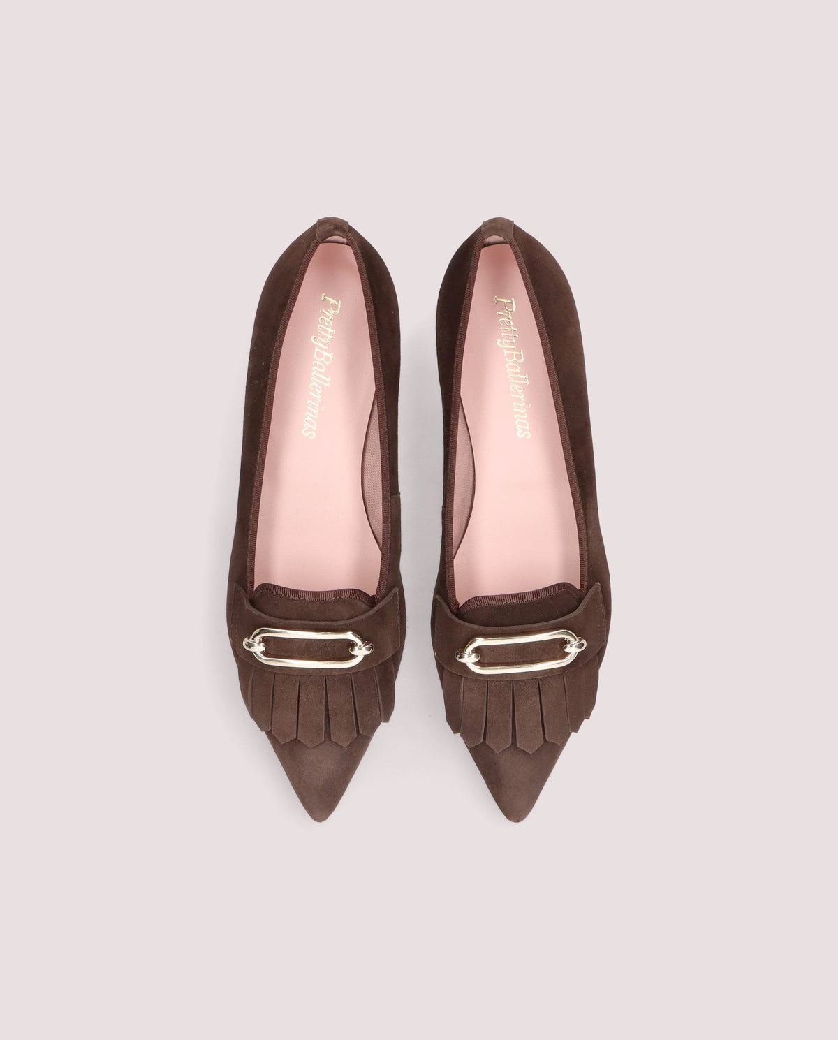 Imagen de Loafers Ella Marrones Ante por PrettyBallerinas