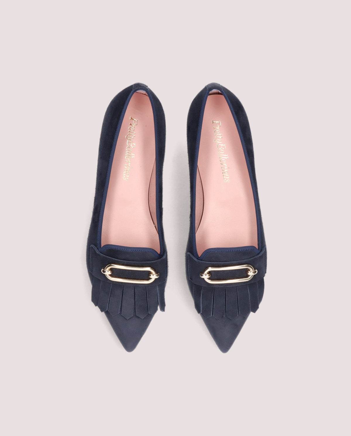 Vista alternativa de Loafers Ella Azules Ante por PrettyBallerinas
