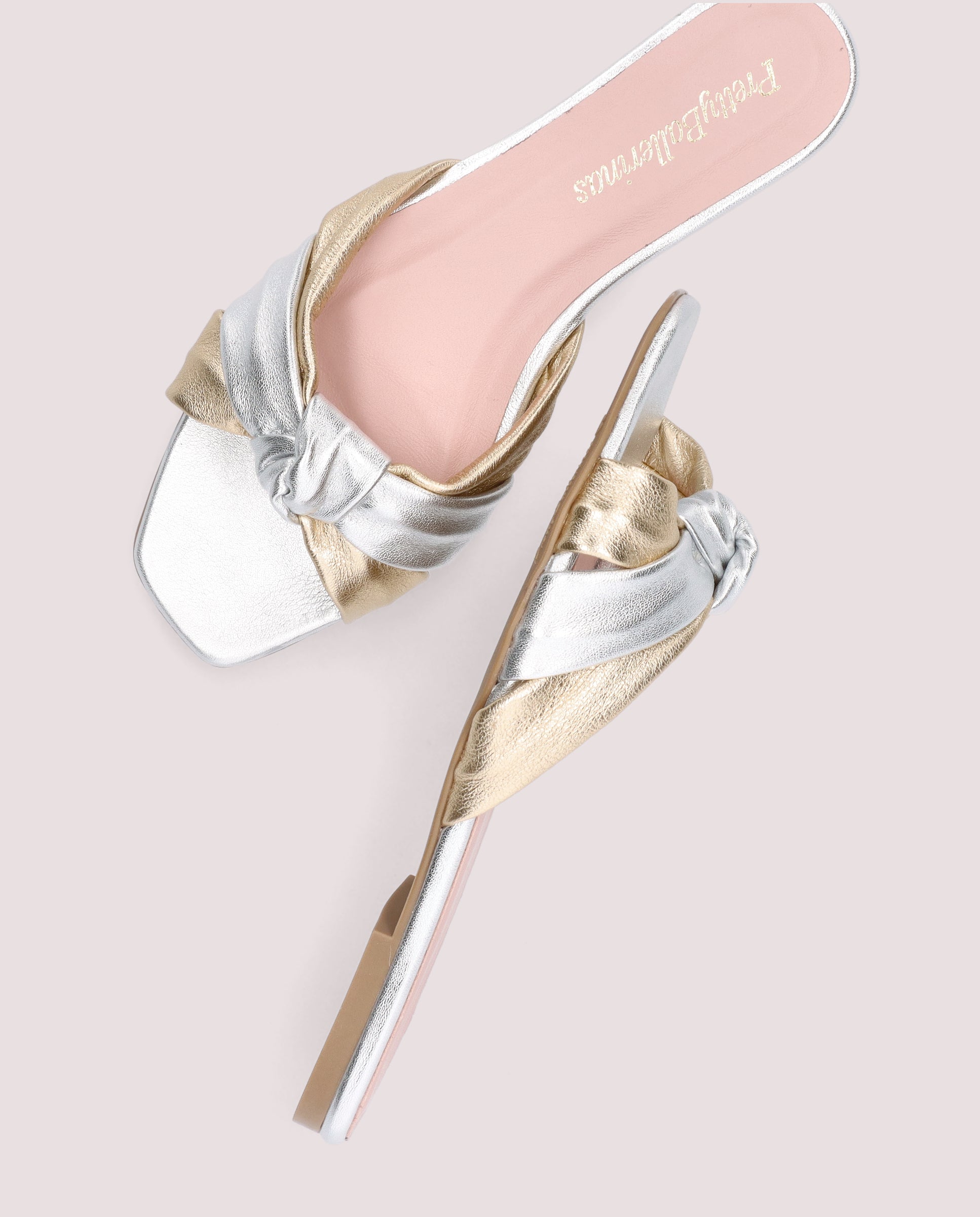 Sandálias Isla Silver Metalizadas em Pele