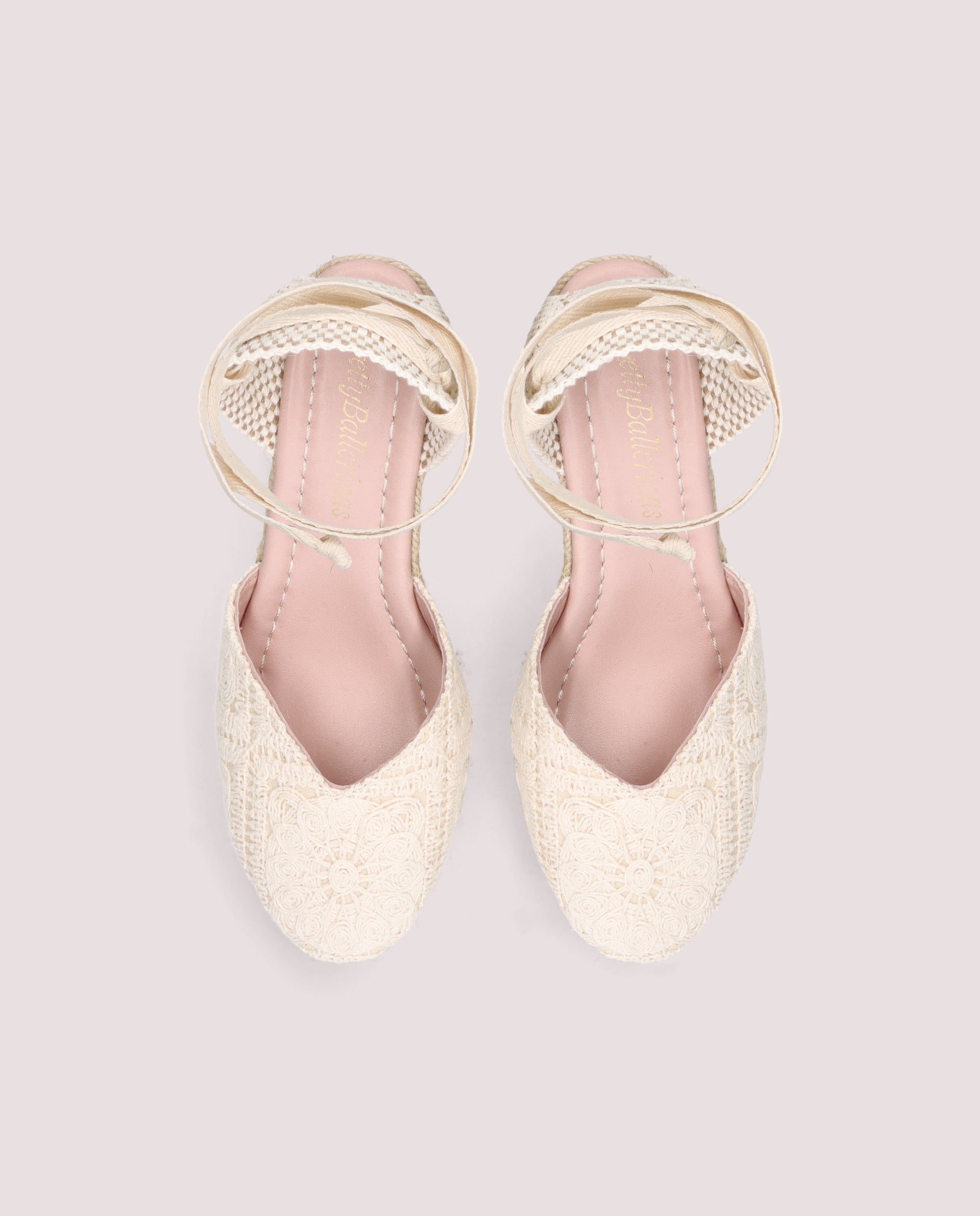 Vista alternativa de Alpargatas Esparto Deborah Beiges Tejidos por PrettyBallerinas
