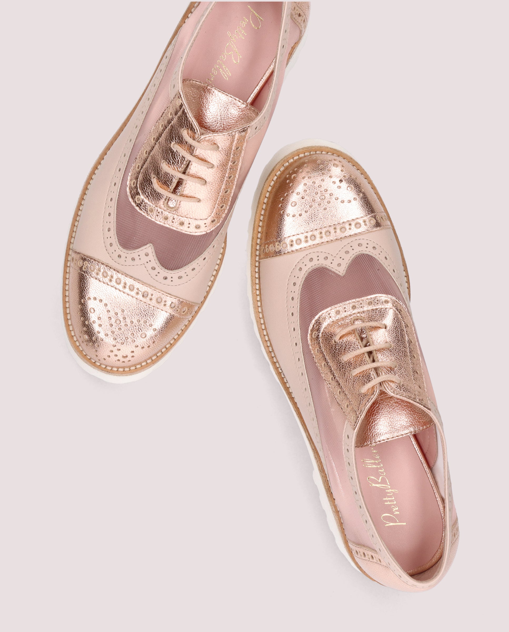 Ashley Laced Shoes in ROSE RED