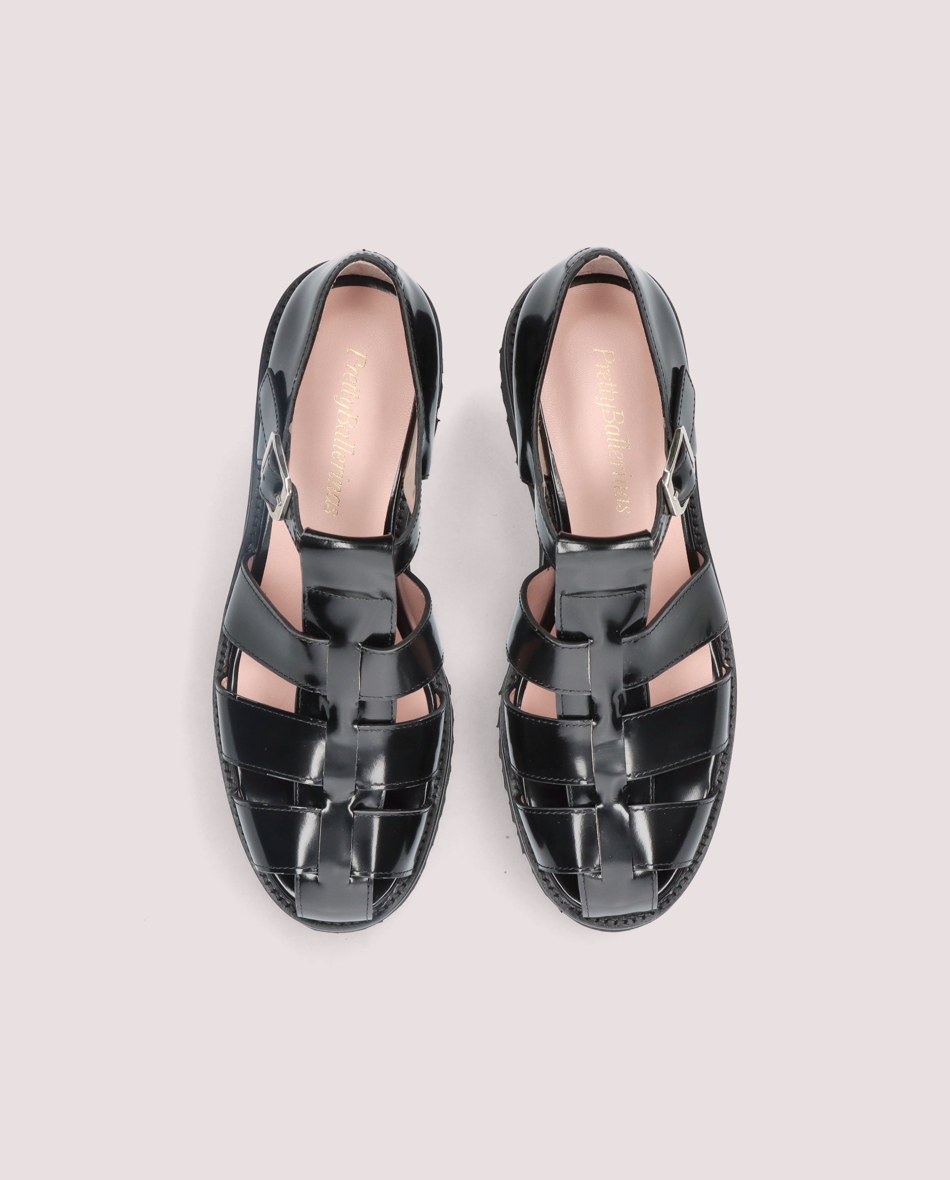 Vista alternativa de T-Bar Ashley Negros Piel por PrettyBallerinas