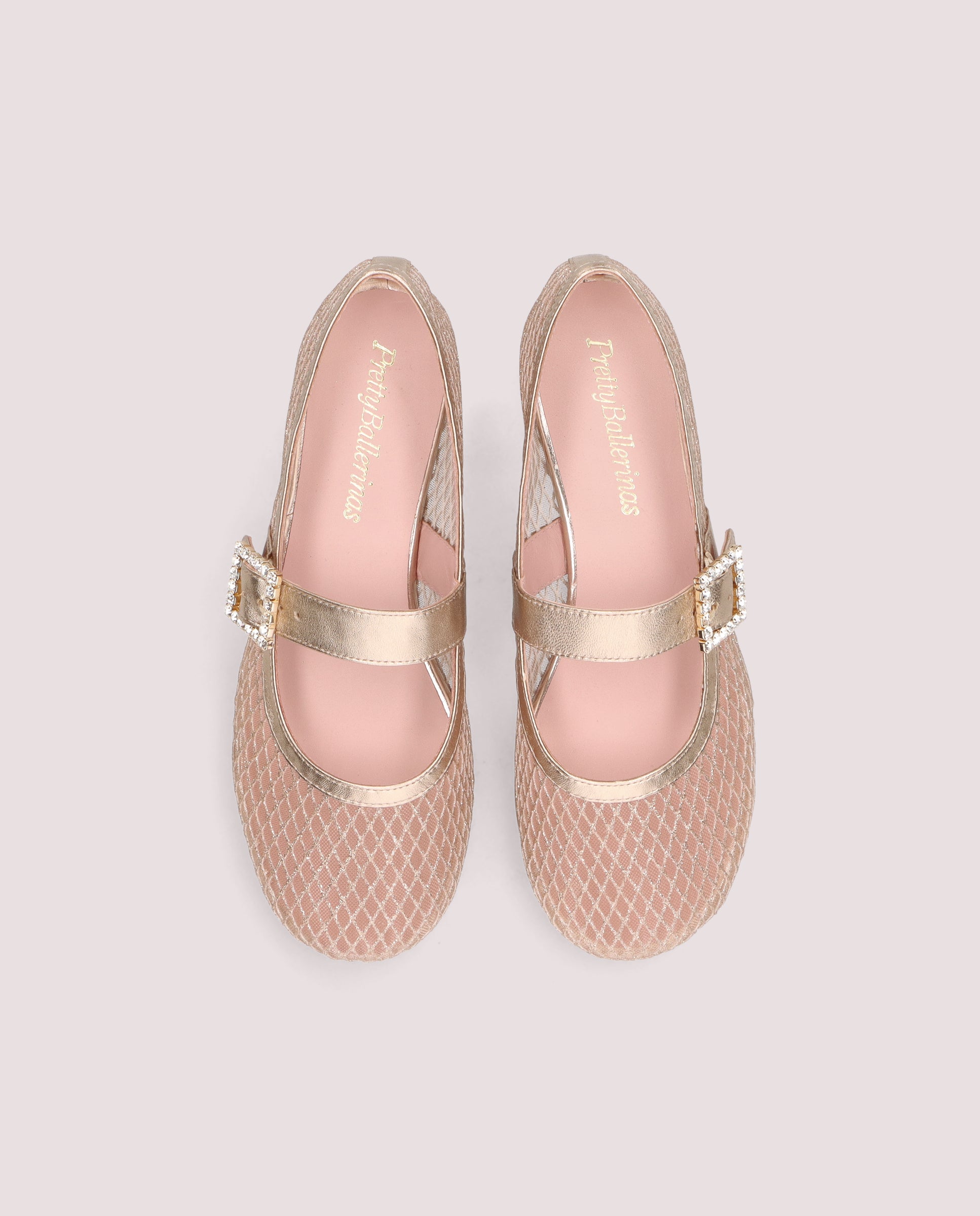 Vista alternativa de Bailarinas Georgia Dorados Red por PrettyBallerinas