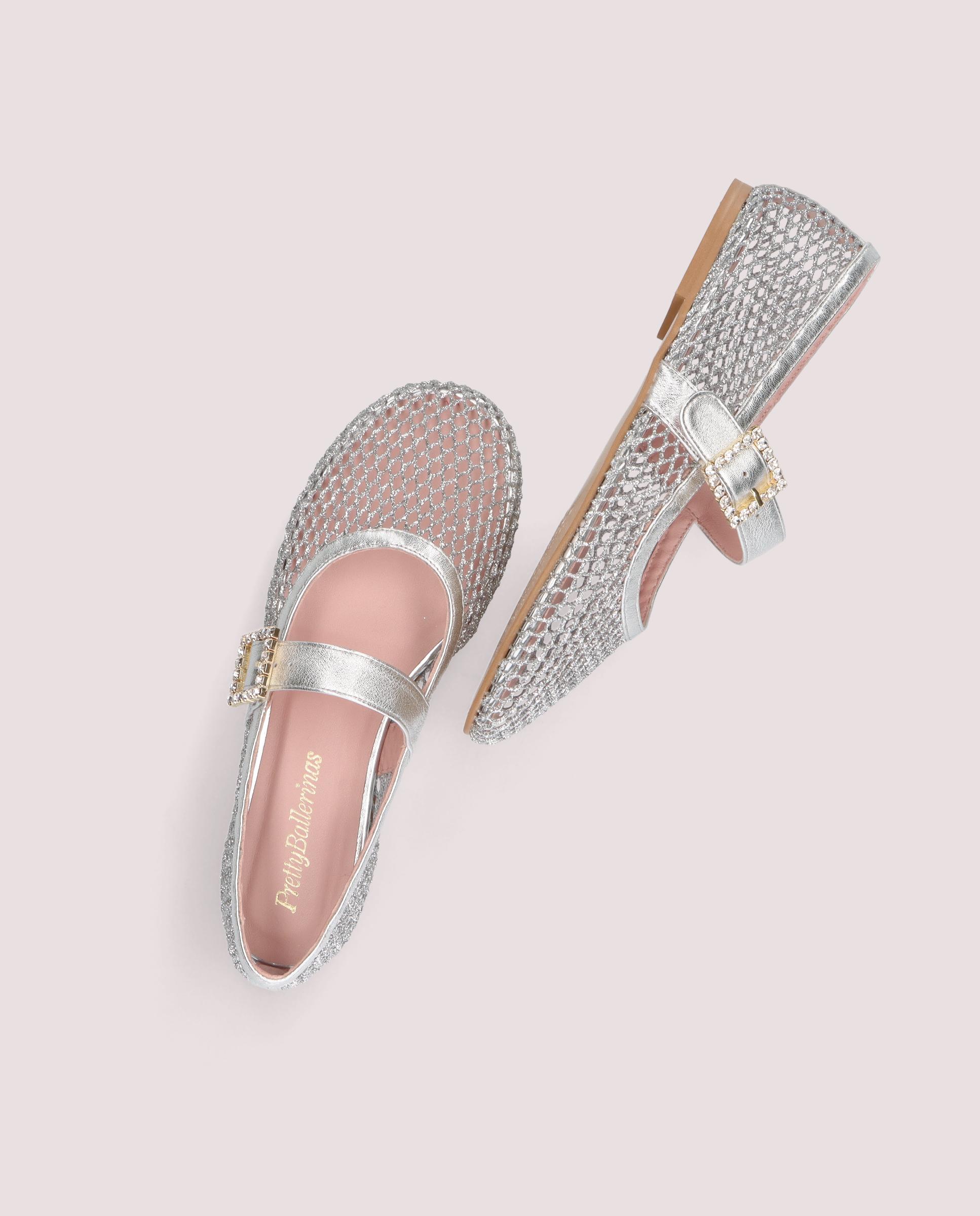 Georgia Ballet Flats SILVER RED