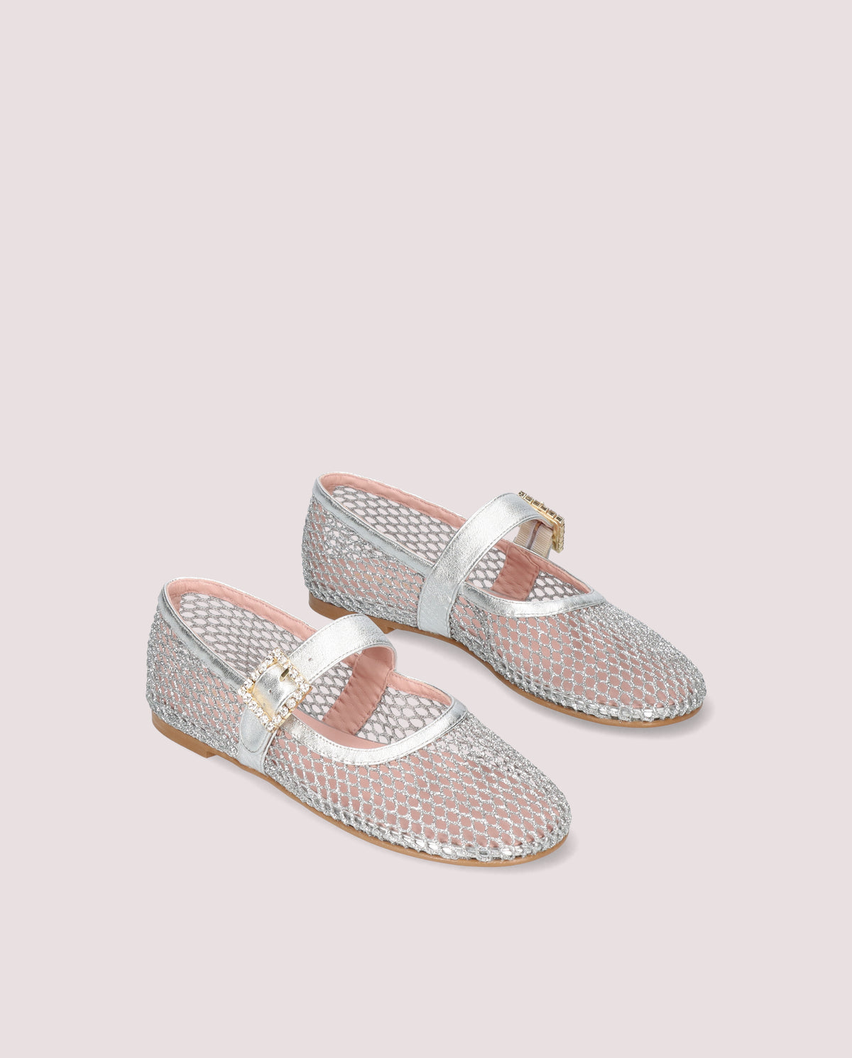Imagen de Bailarinas Georgia Plateados Red por PrettyBallerinas