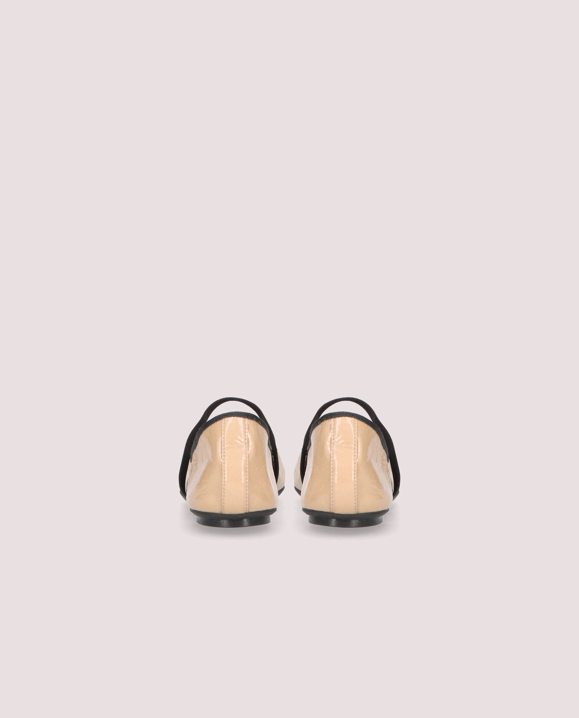 Kristen ballerina in nude patent leather