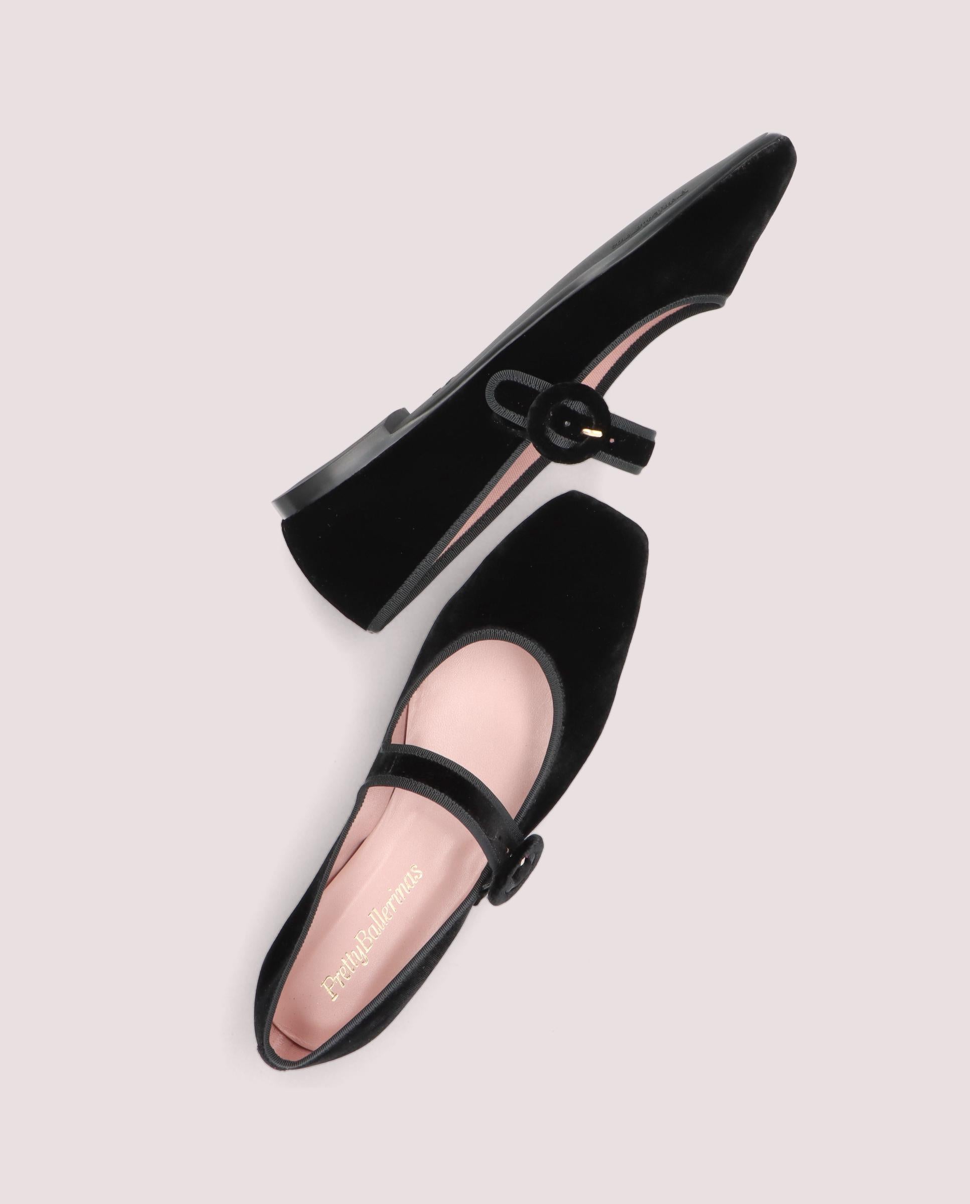 Ballerinas Camille SCHWARZ GEWEBT