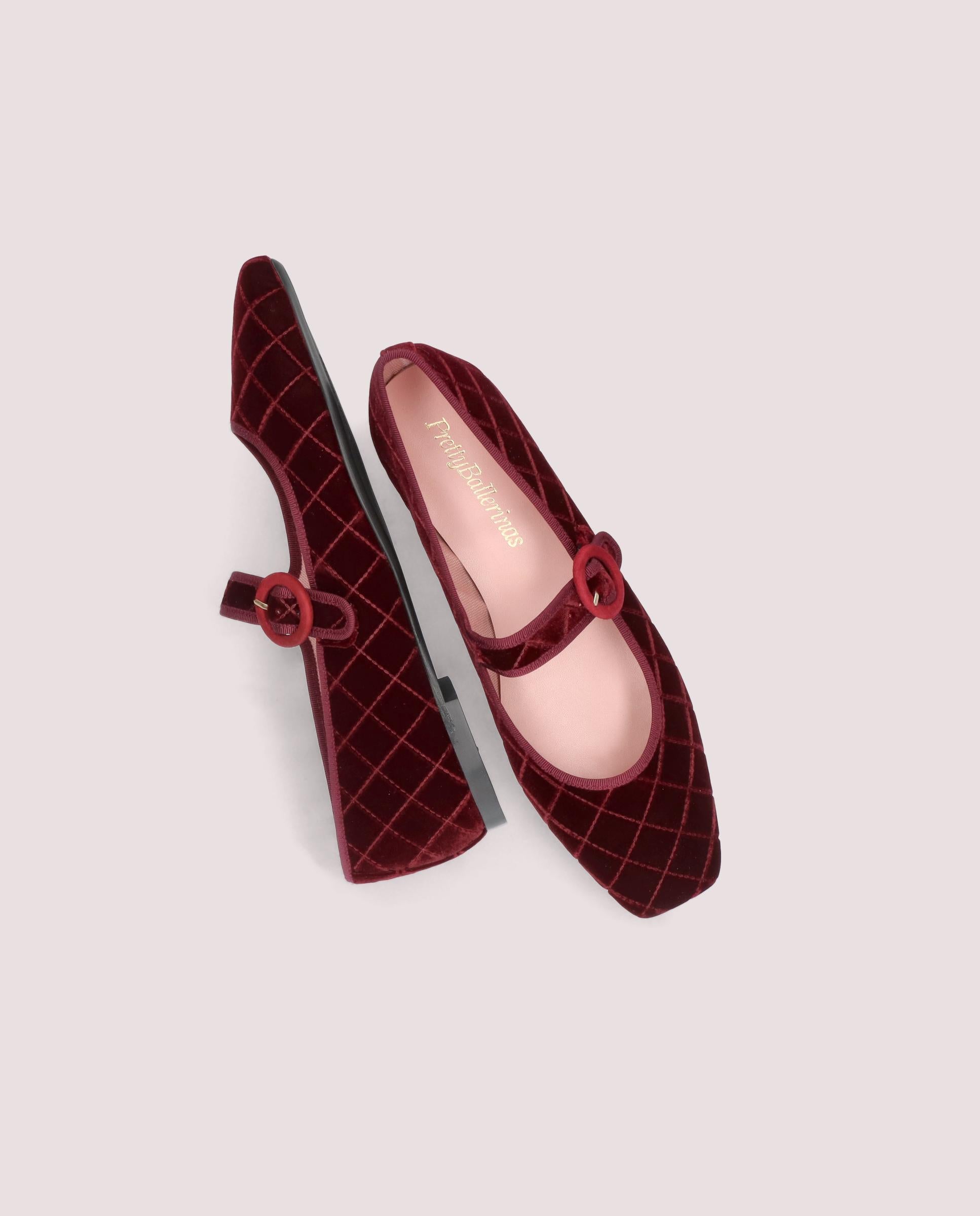 Camille Ballet Flats RED WOVEN