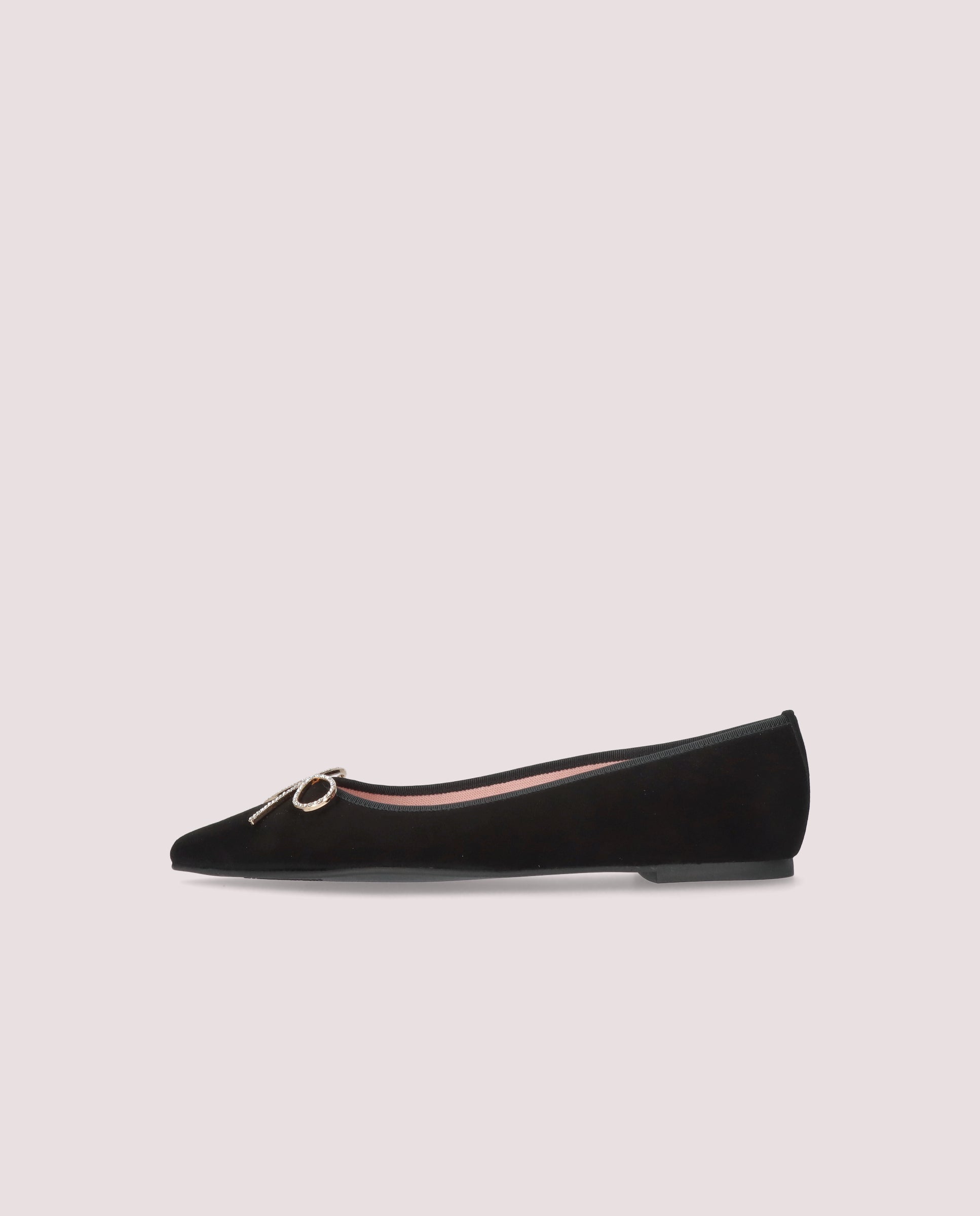 Ella Ballerinas BLACK SUEDE