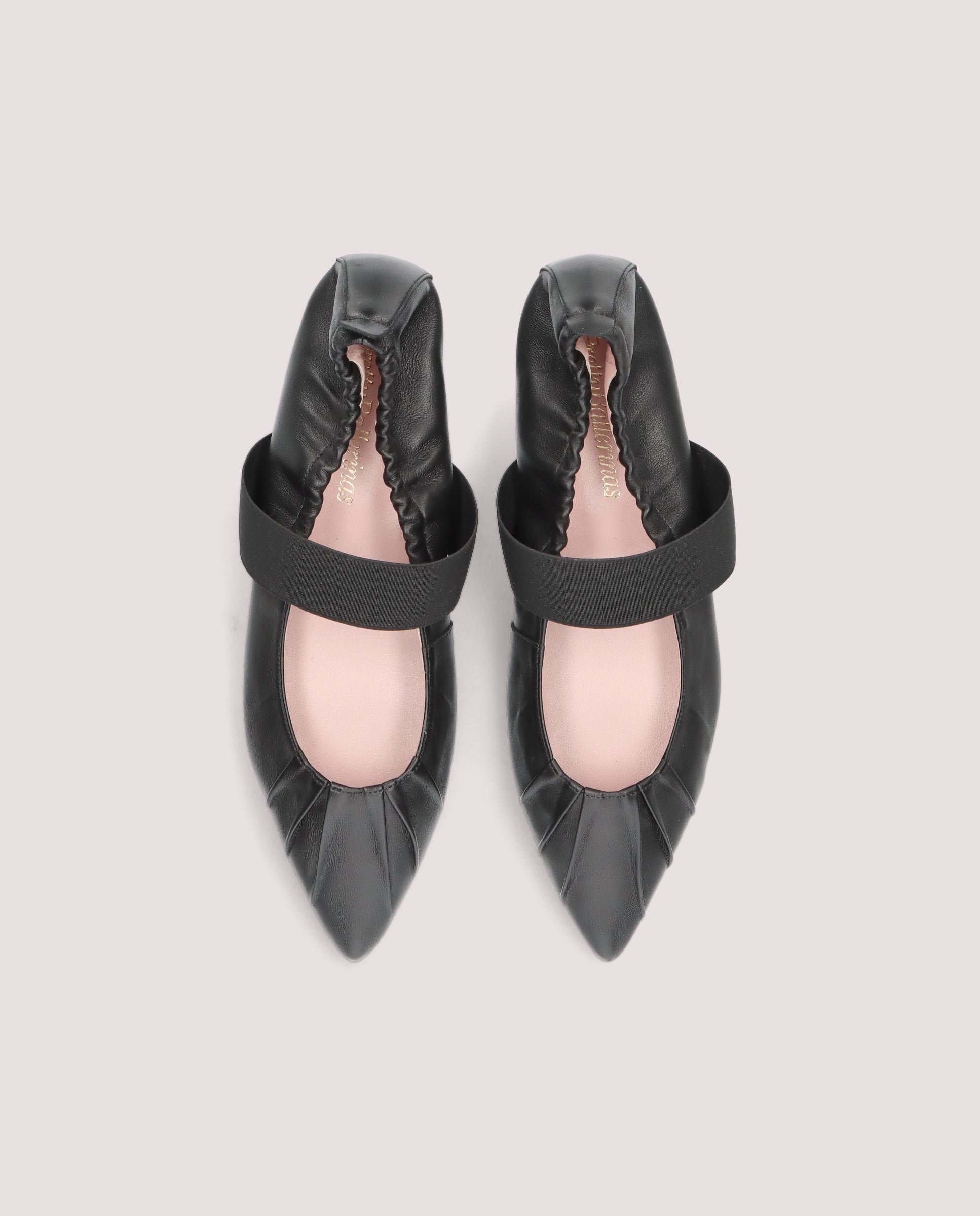 靴 PrettyBallerinas CLEMENTINE patent strap Clementine Ballet Flats BLACK PATENT LEATHER