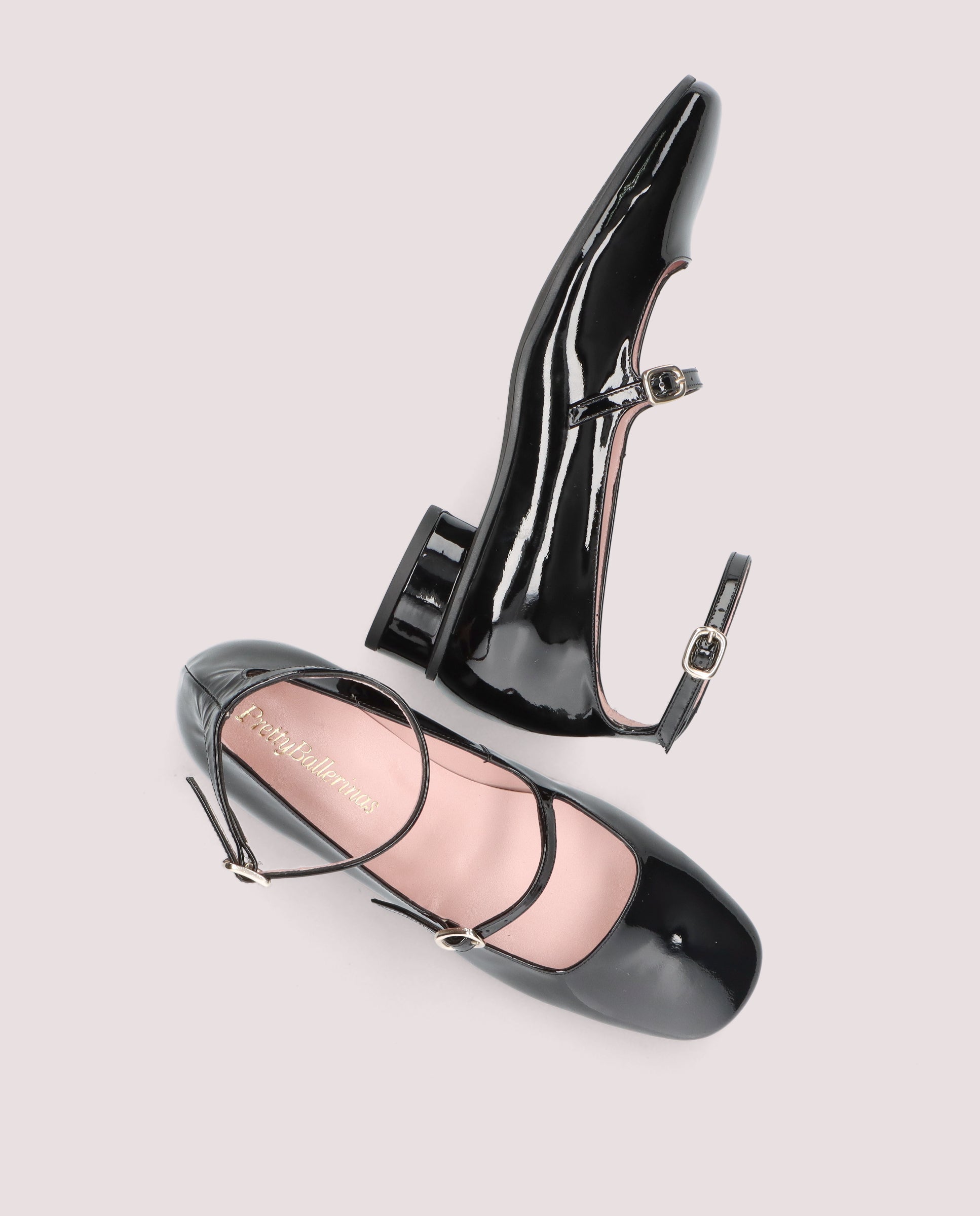 Salão de Couro Envernizado Odette Black