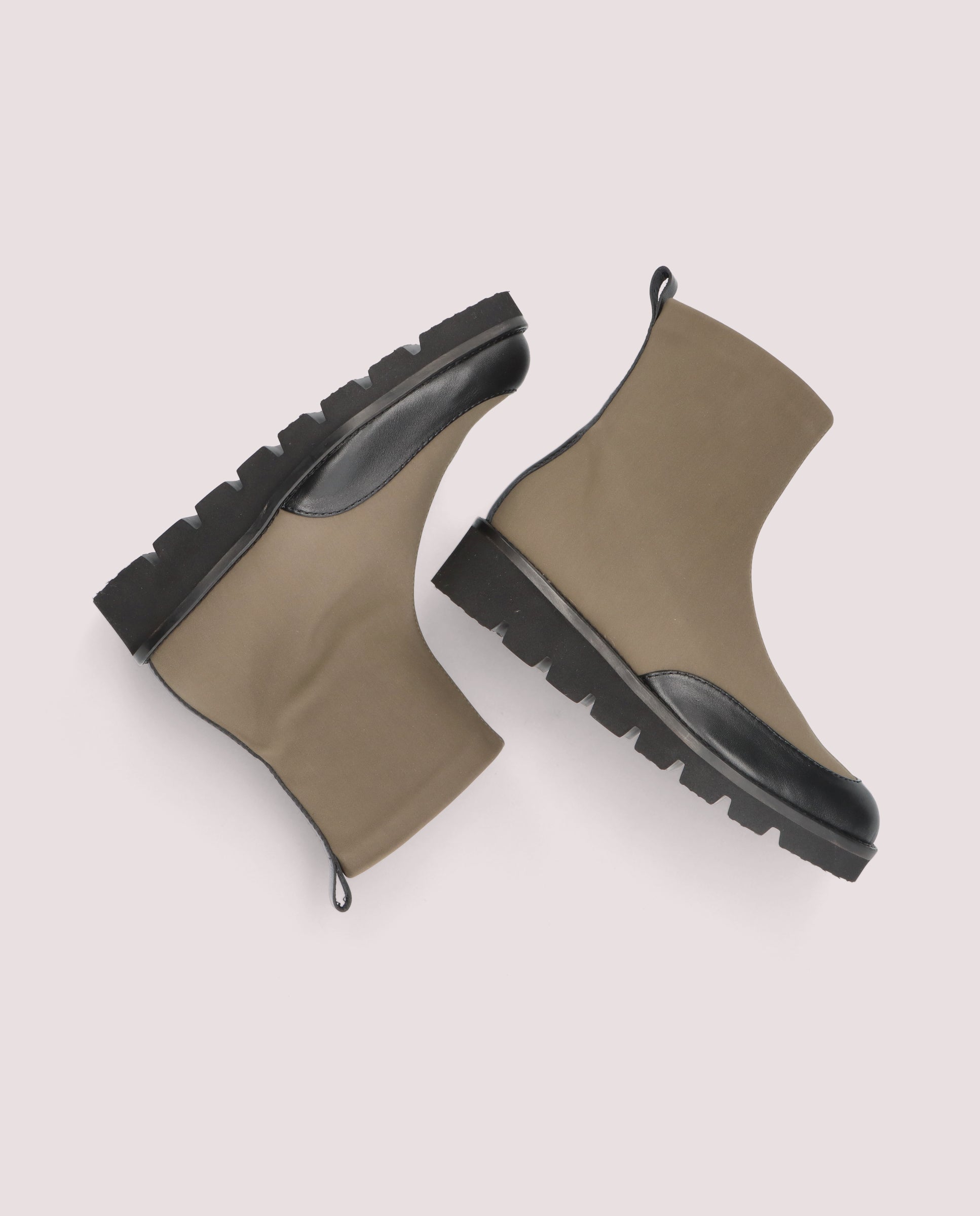 Bottines tissées vertes Bette