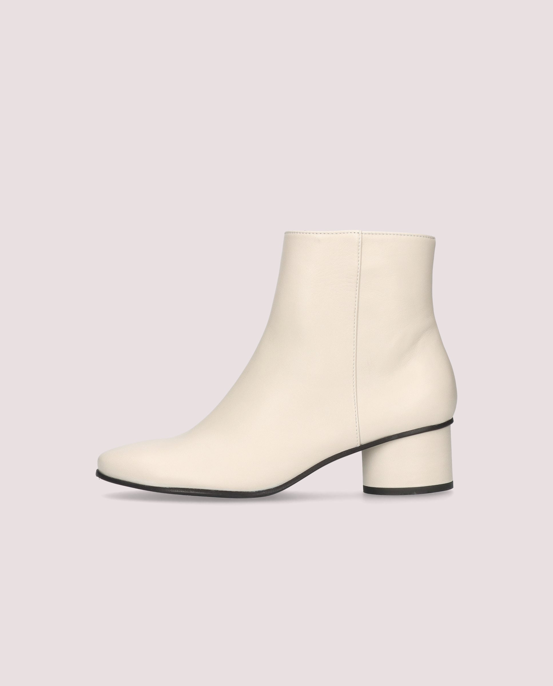 Bottes en cuir blanc Jendayi