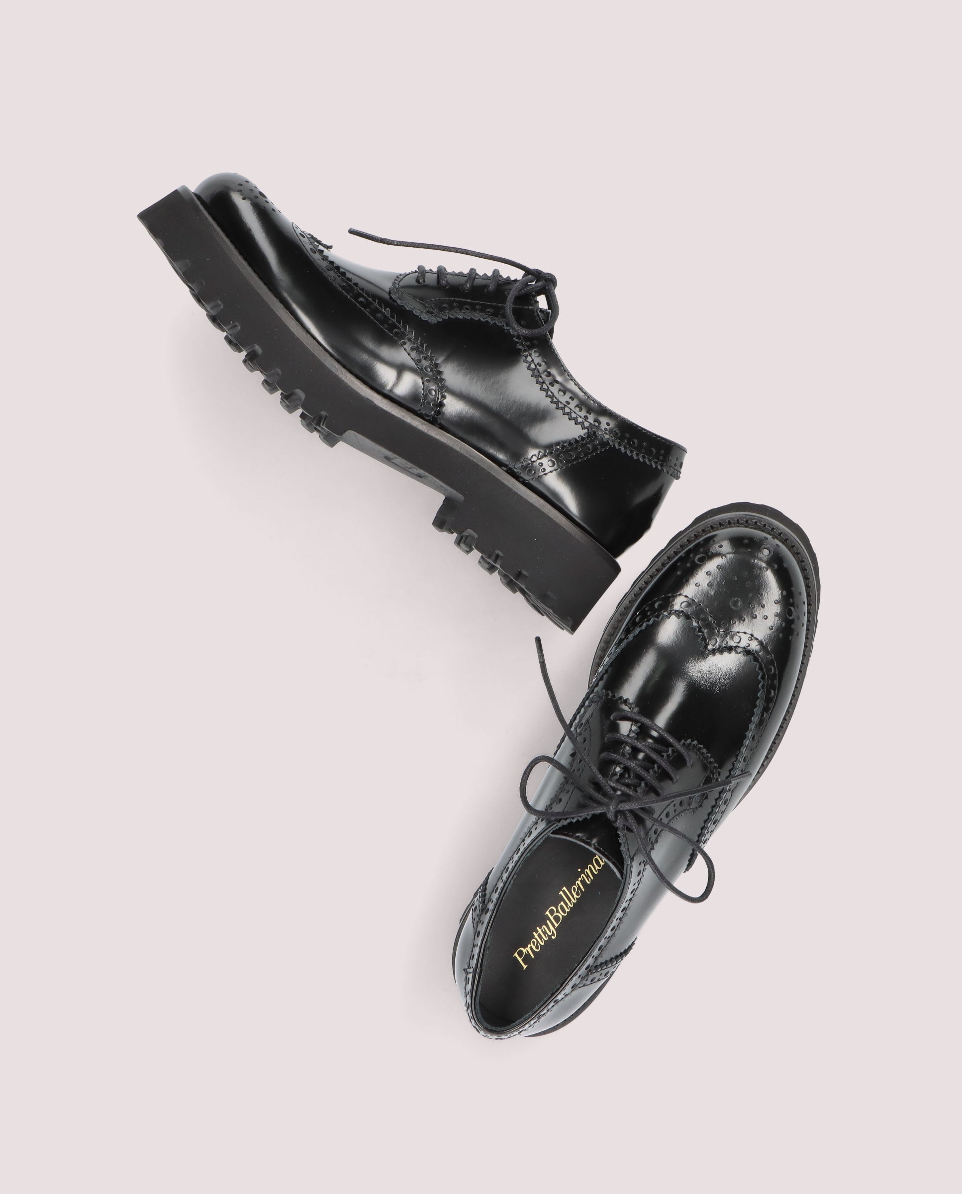 Mocassins de couro preto Ashley