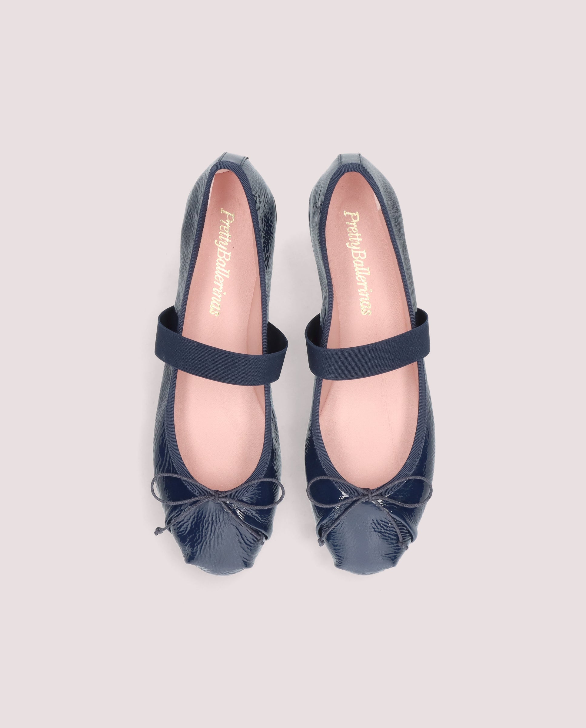 Nicole BLUE PATENT Ballet Flats