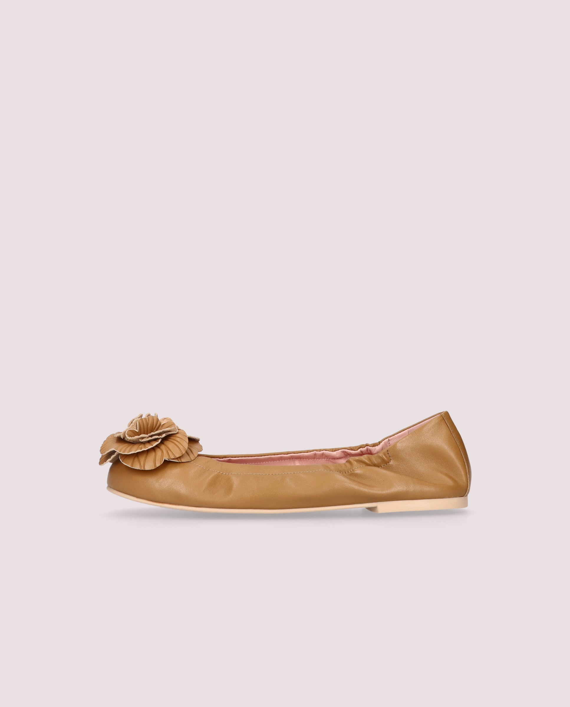 Ballerines en cuir marron Rosario