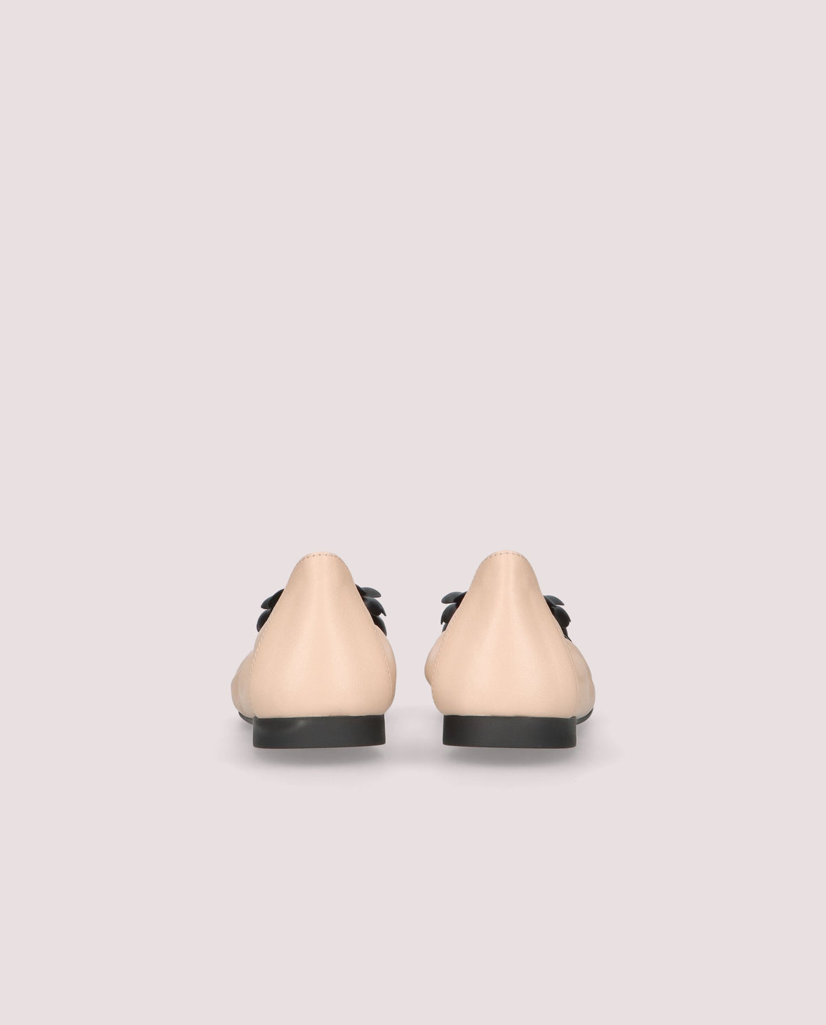 Ballerines en cuir beige Shirley