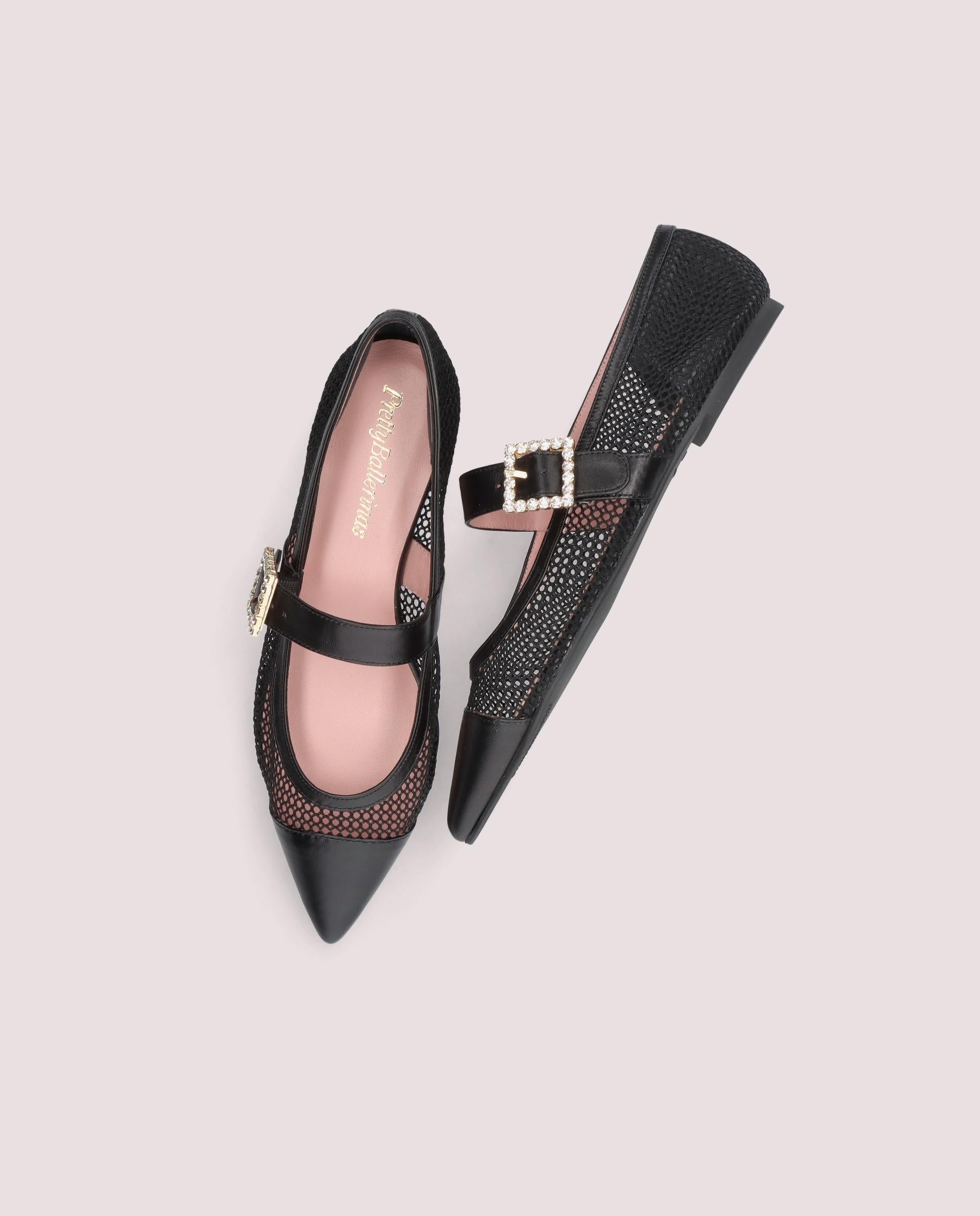 Ella Ballet Flats BLACK RED