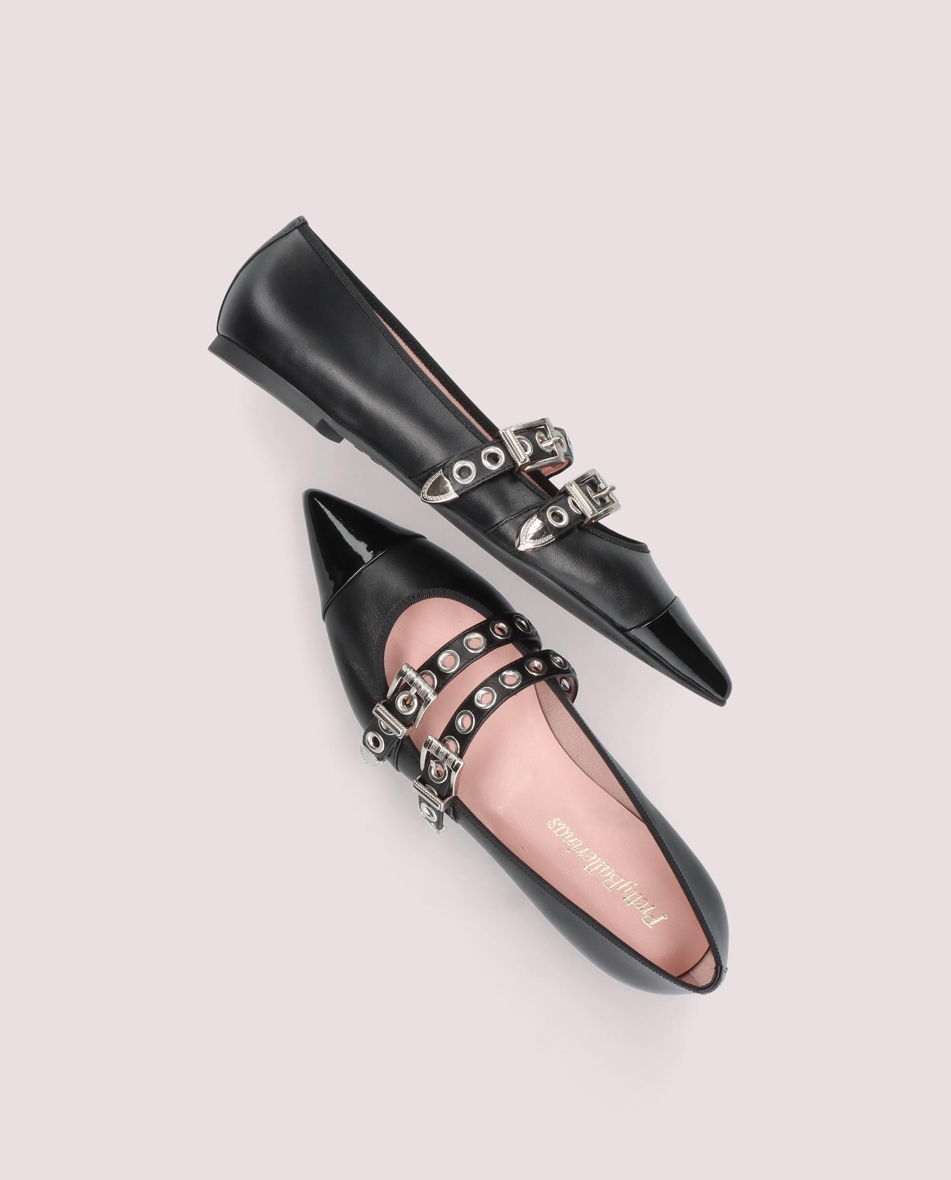 Ella Ballet Flats BLACK LEATHER