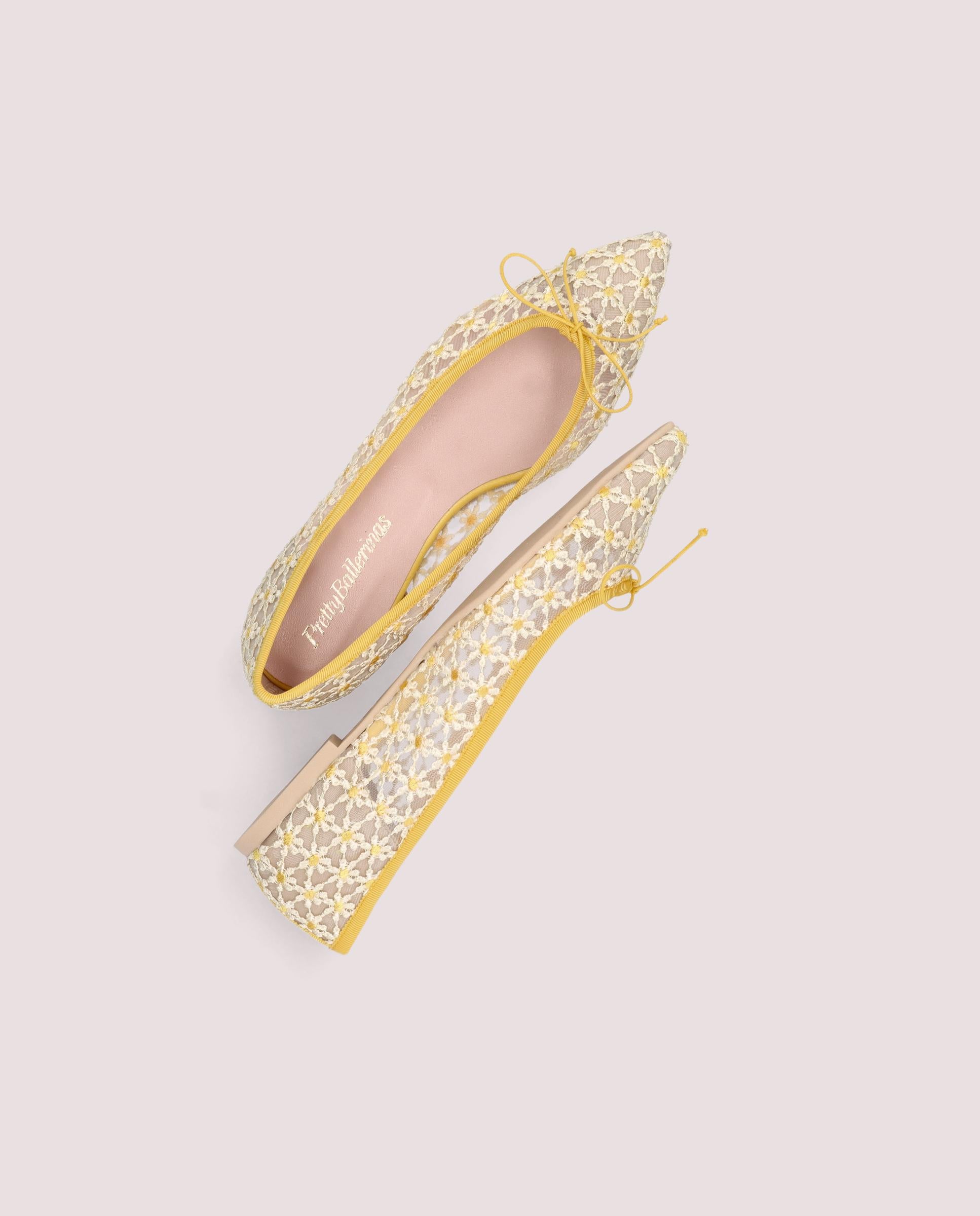 Ella ballerina in mesh with daisies
