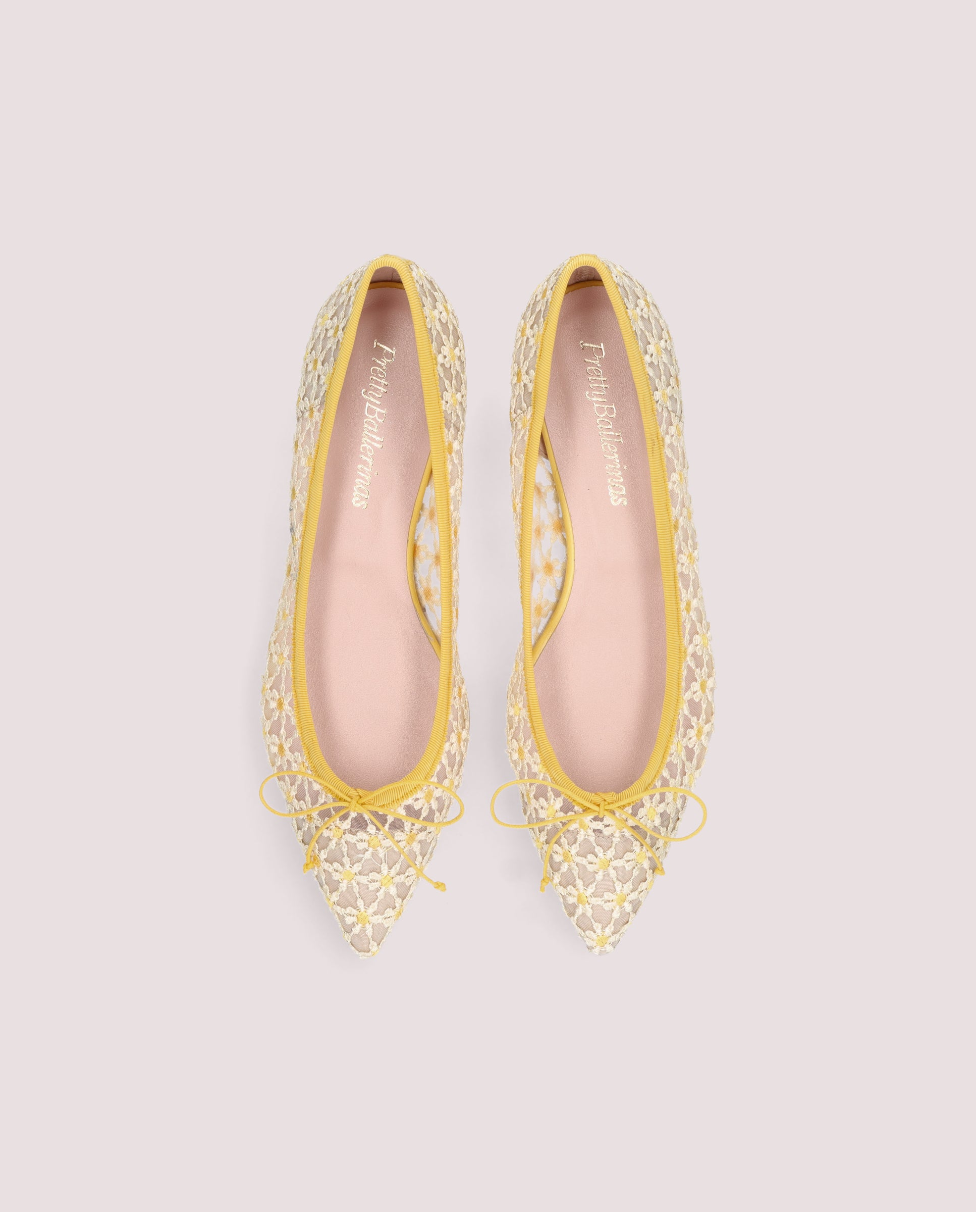【極美品】Pretty Ballerinas 　ELLA gemini　38 Ella ballerina in mesh with daisies