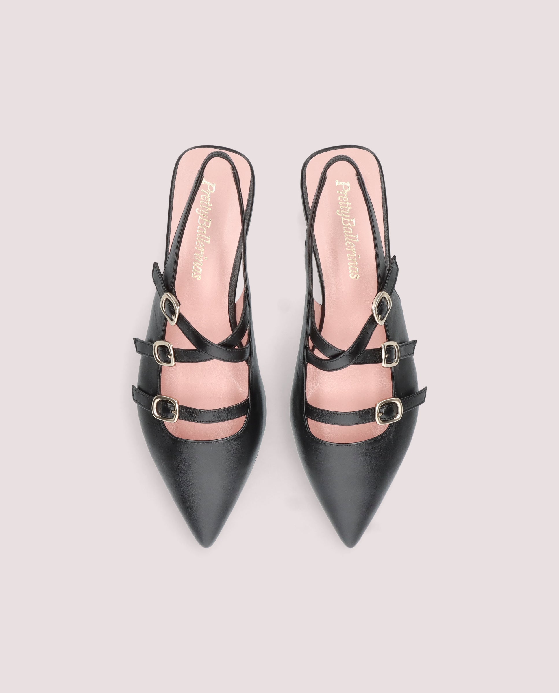 Vista alternativa de Bailarinas Yvette Negros Piel por PrettyBallerinas