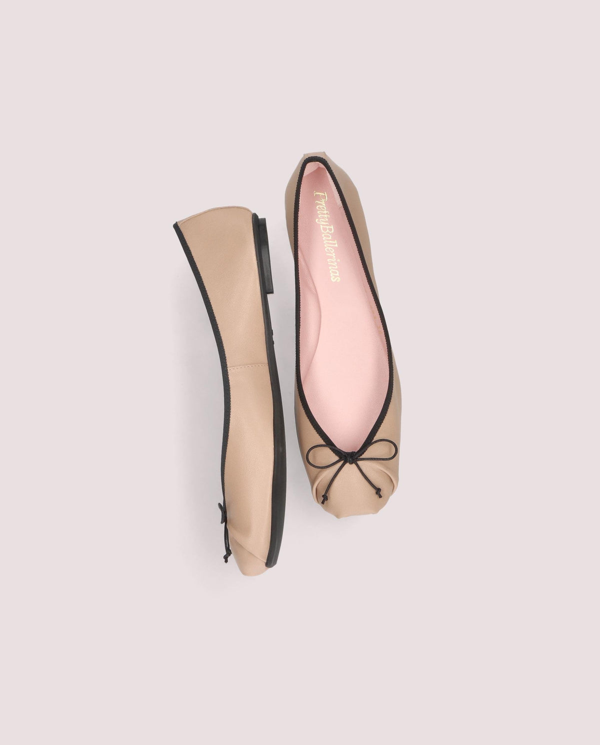 Kristen ballerina in nude leder