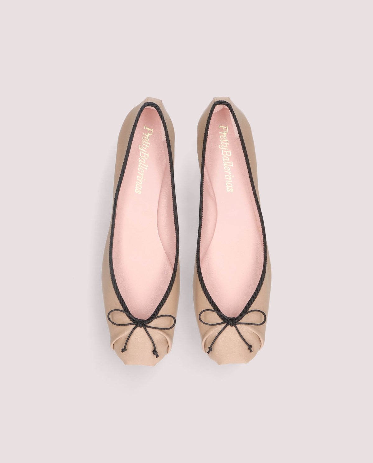 Kristen ballerina in nude leder