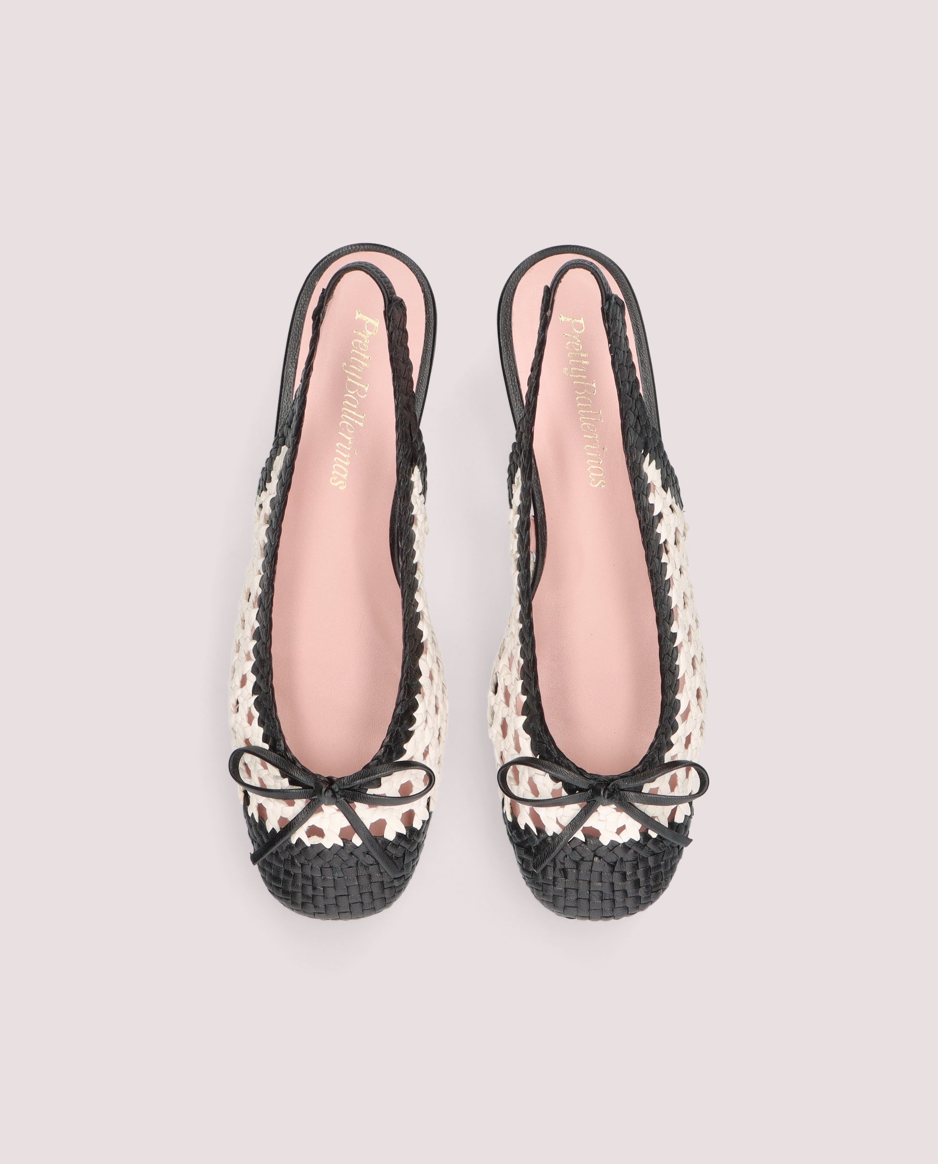 Odette slingback ballerina in woven leather