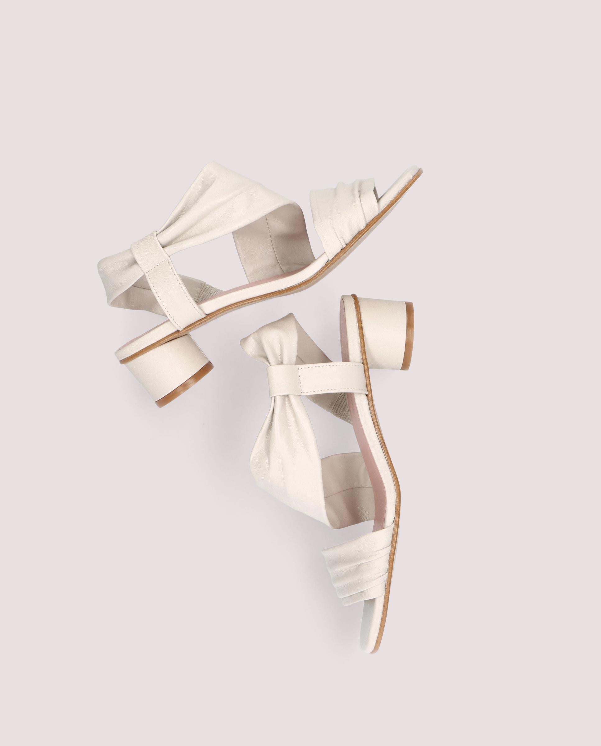 Sandalias François Blancos Piel